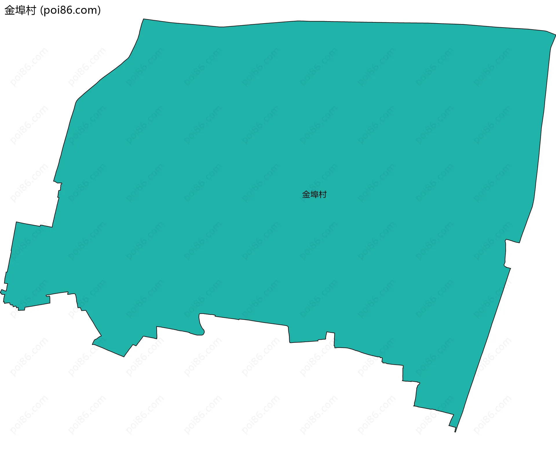金埠村边界地图