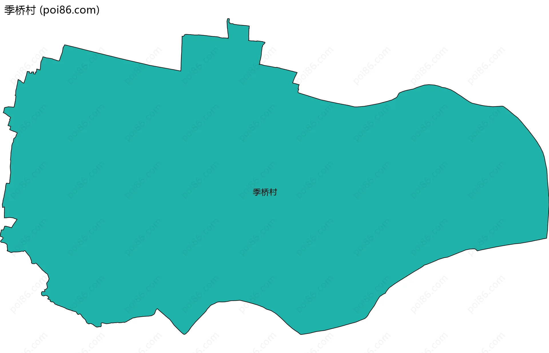 季桥村边界地图