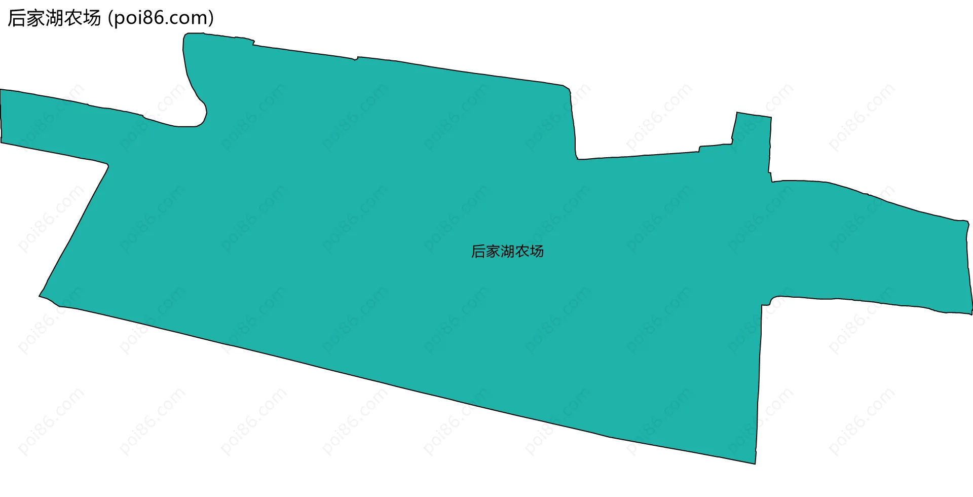 后家湖农场边界地图