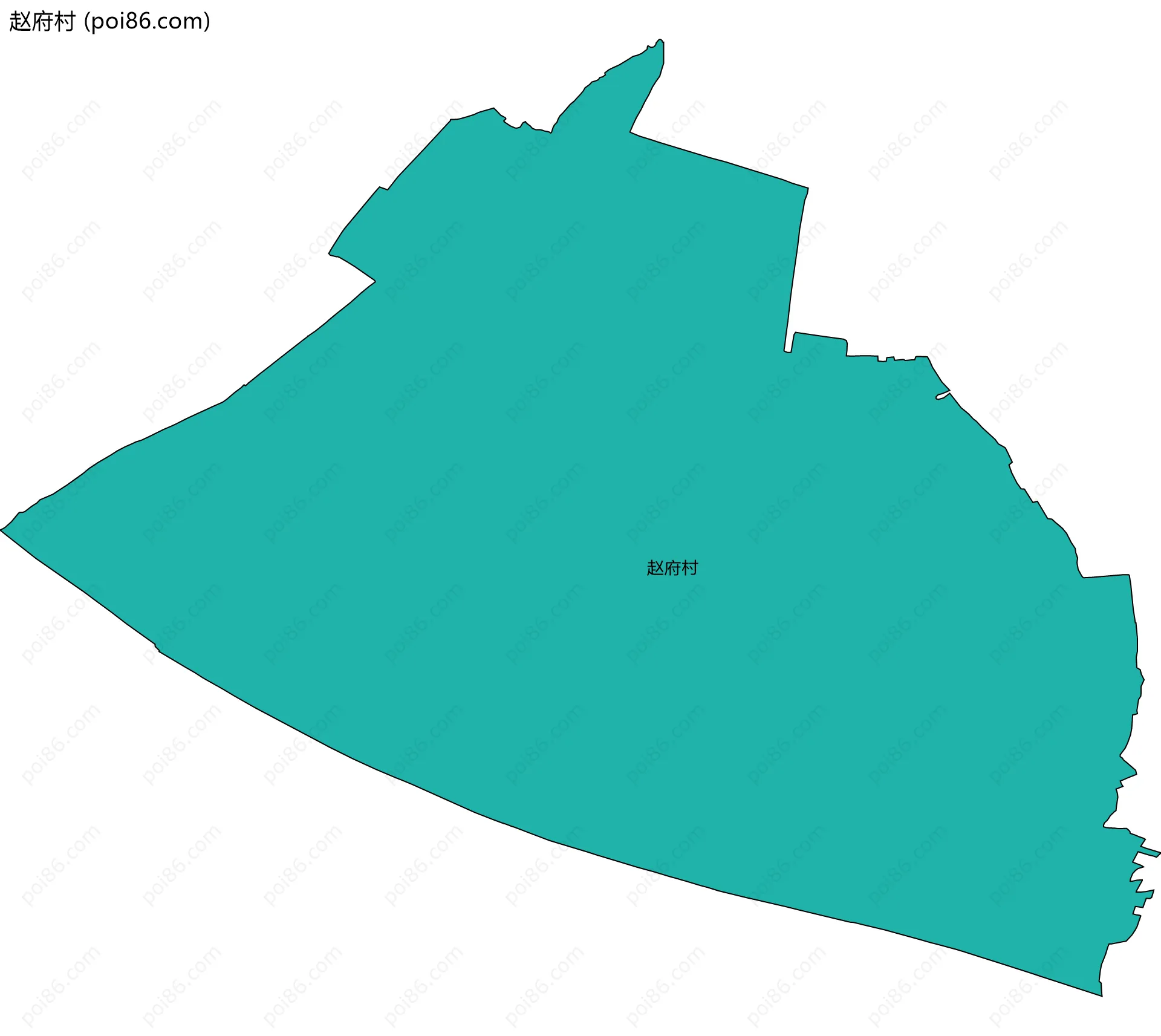 赵府村边界地图