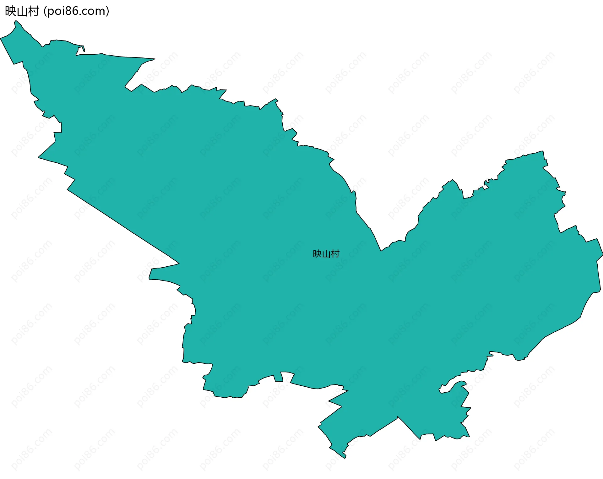 映山村边界地图