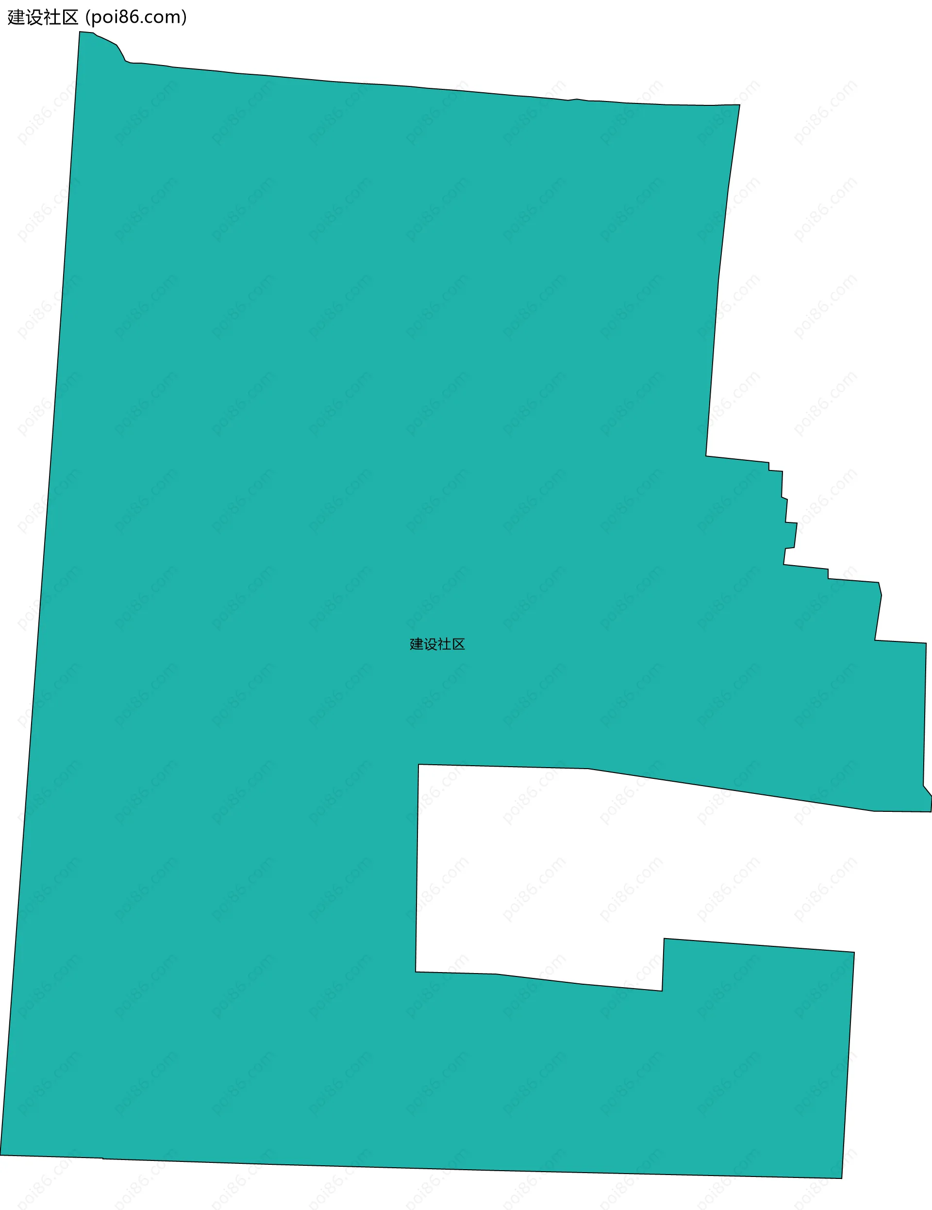 建设社区边界地图