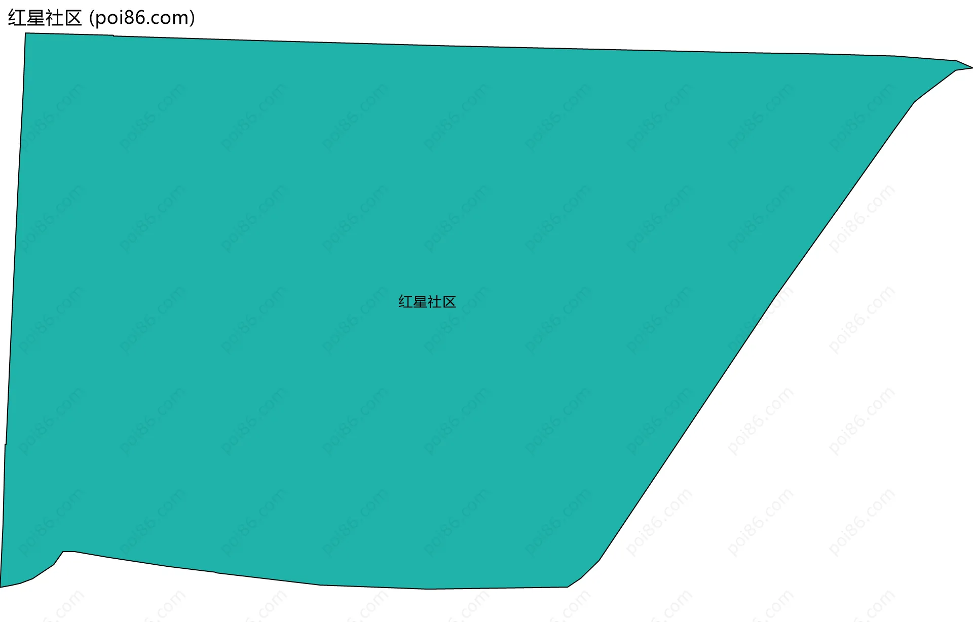 红星社区边界地图