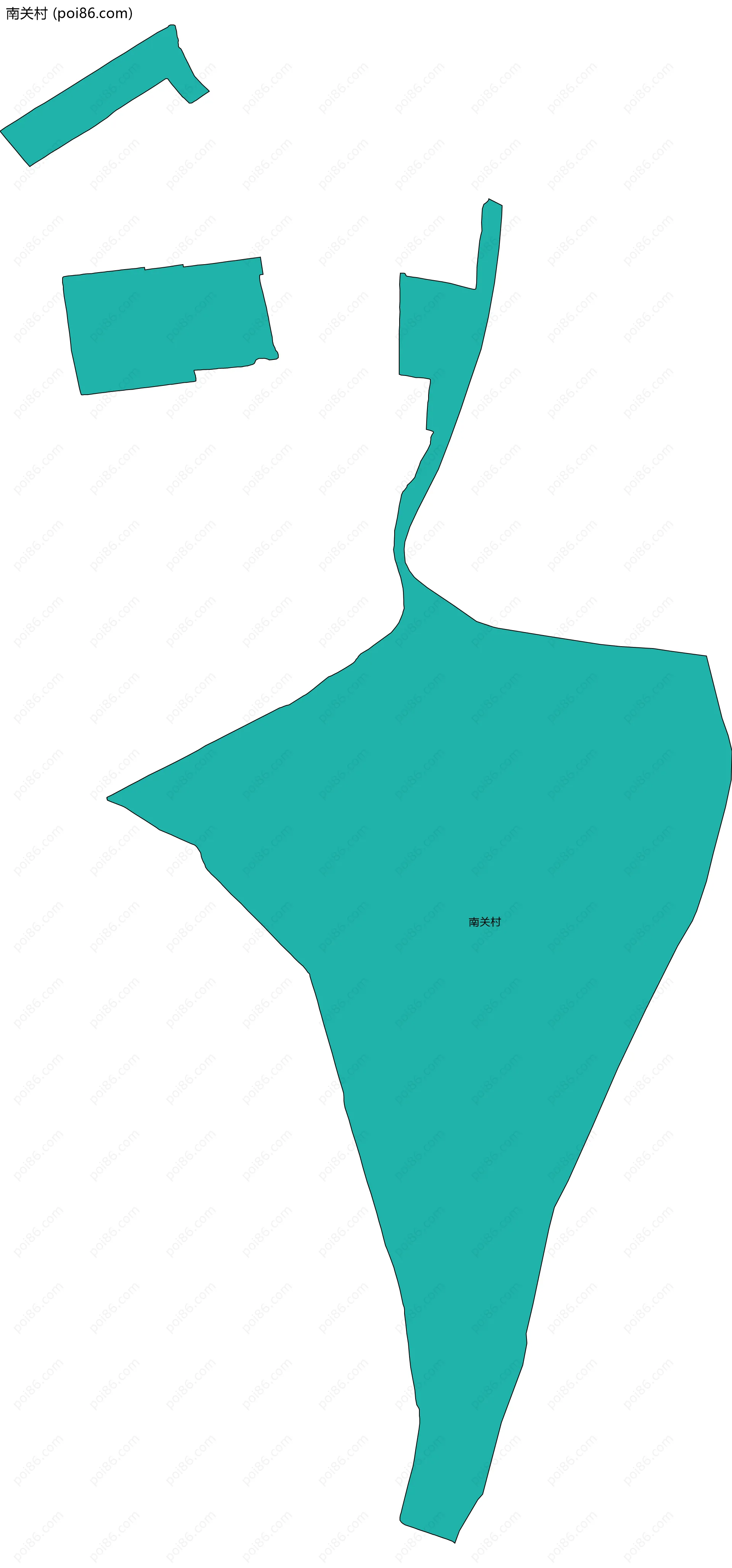 南关村边界地图