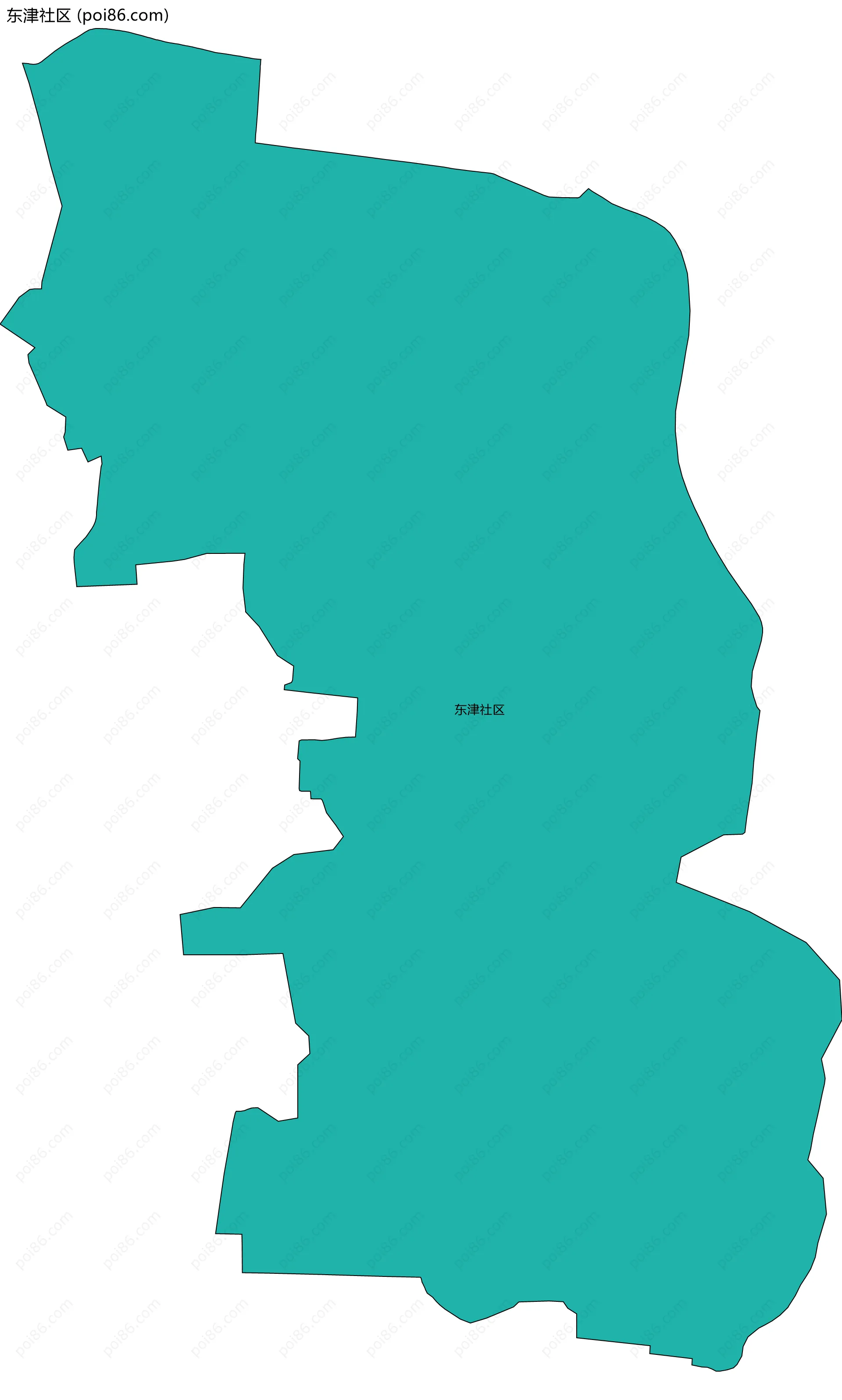 东津社区边界地图