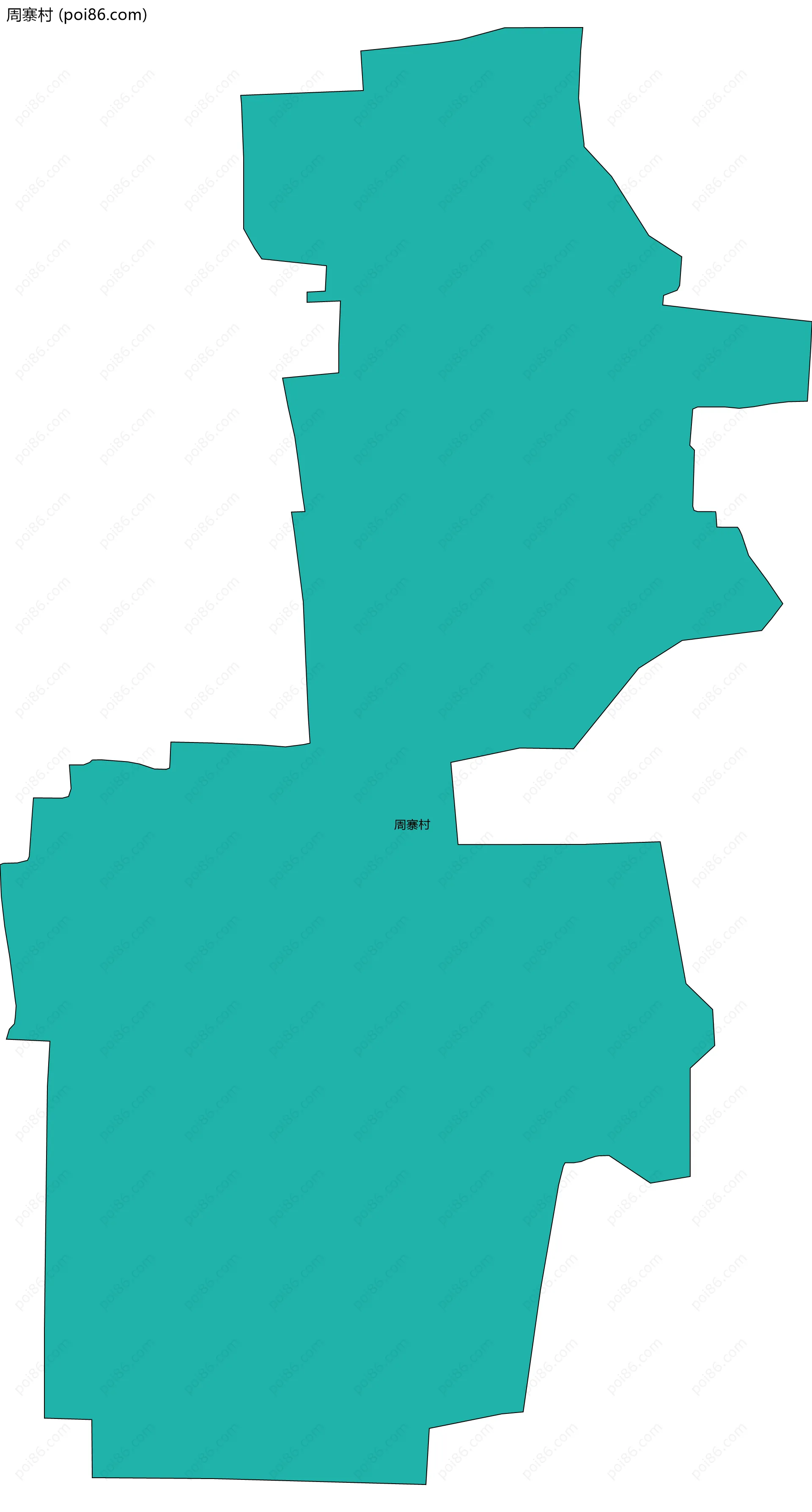 周寨村边界地图