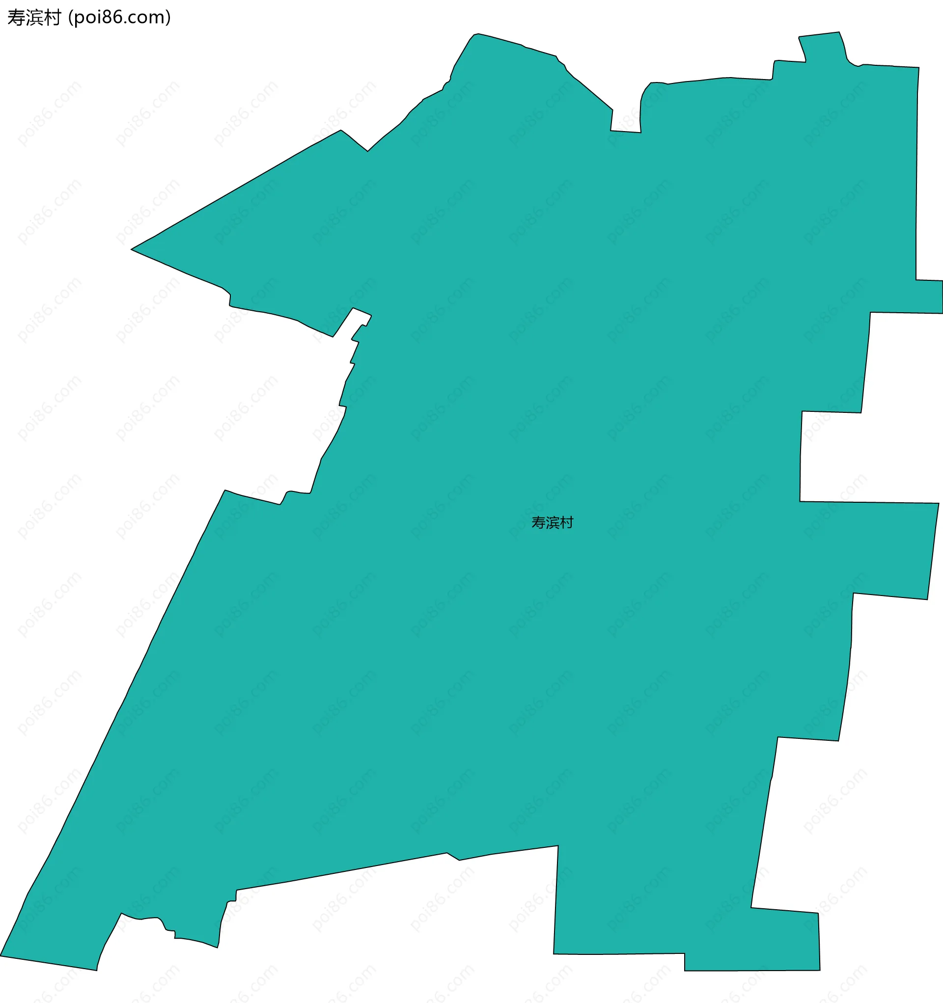 寿滨村边界地图