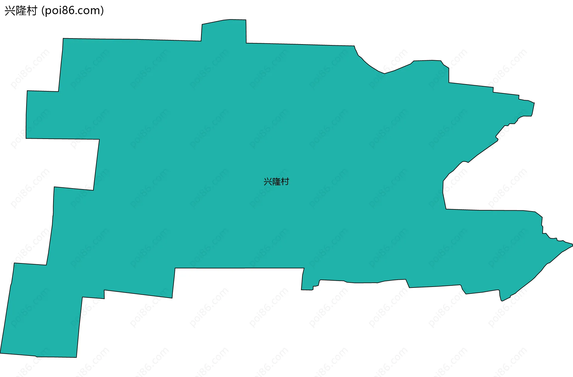 兴隆村边界地图