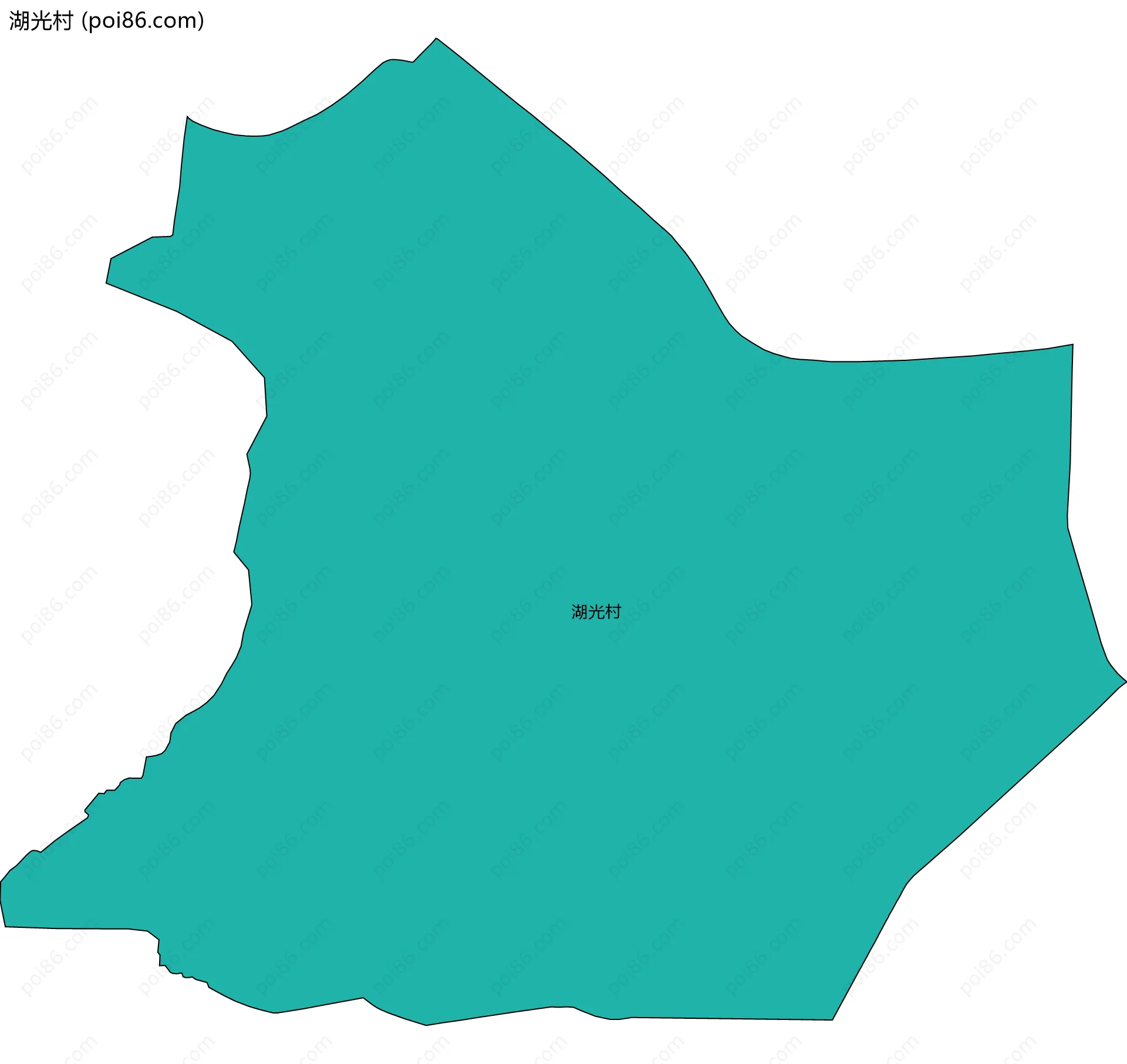湖光村边界地图