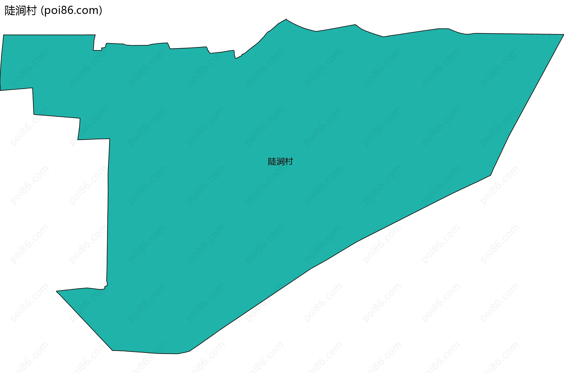 陡涧村边界地图