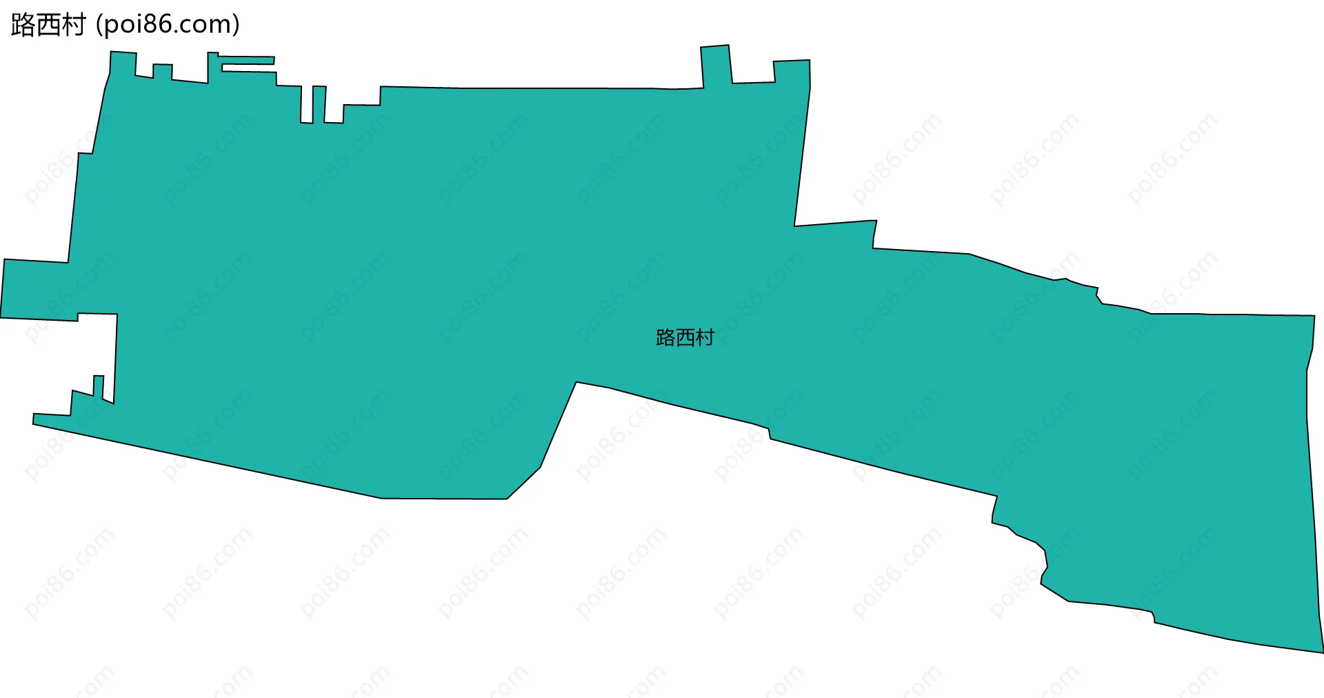 路西村边界地图