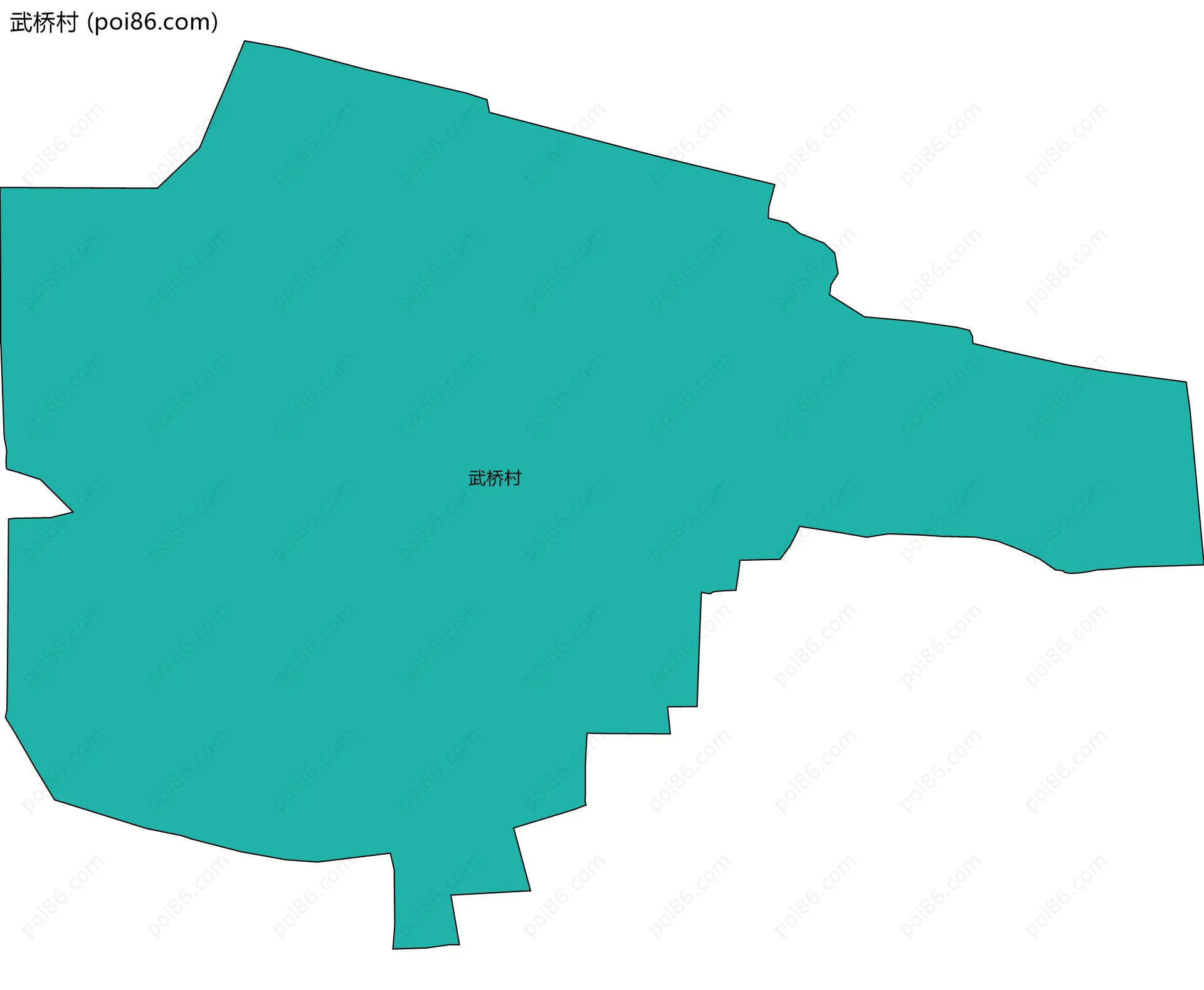 武桥村边界地图