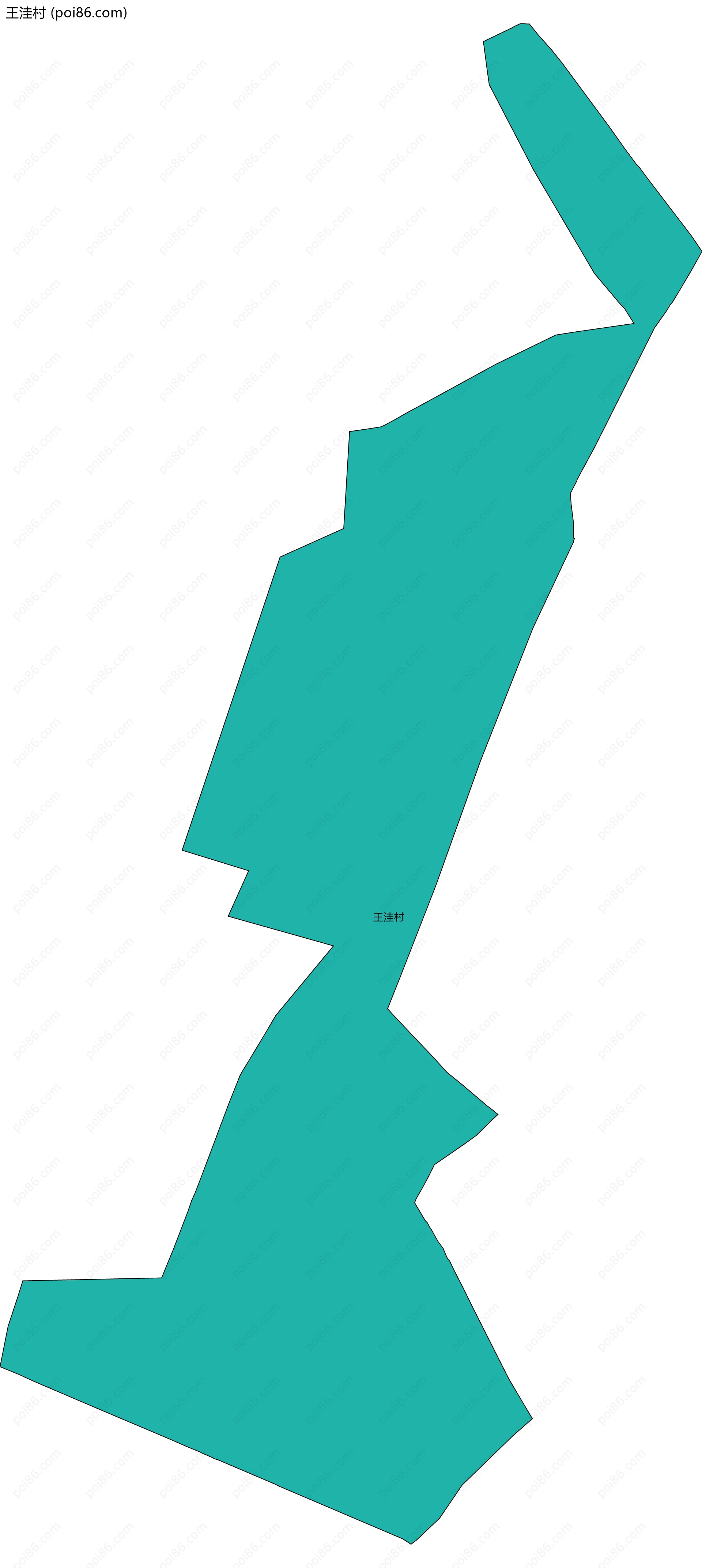 王洼村边界地图