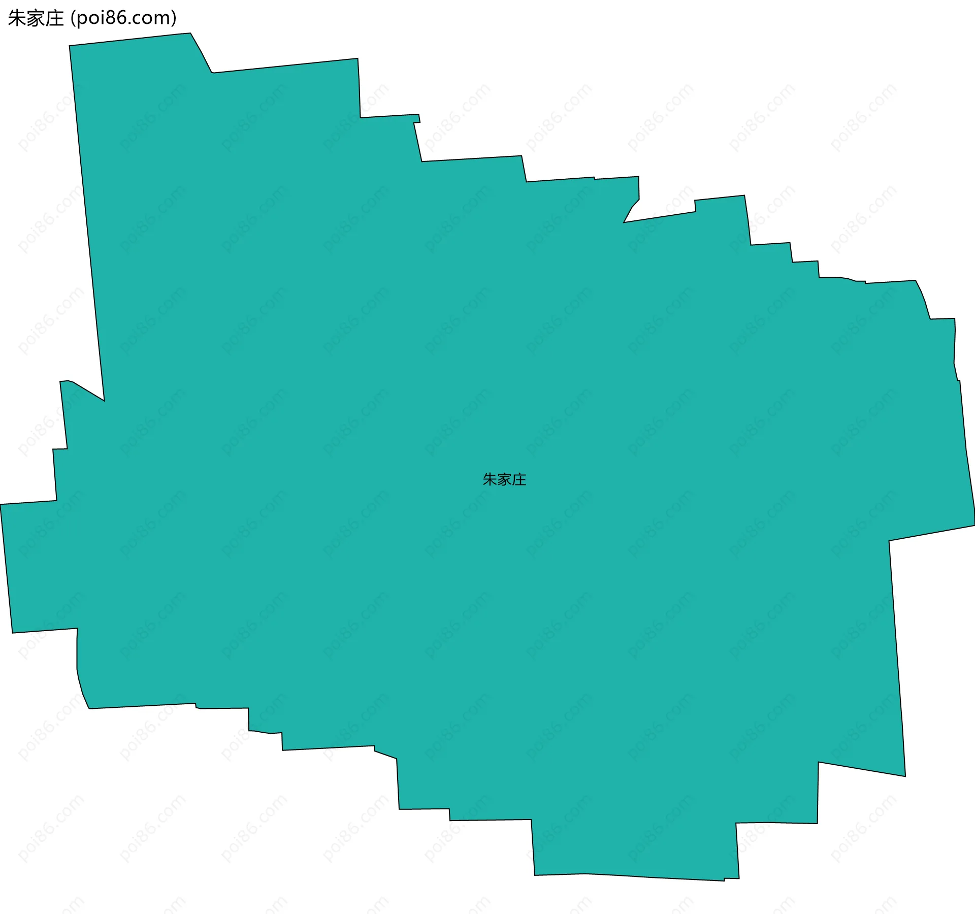 朱家庄边界地图