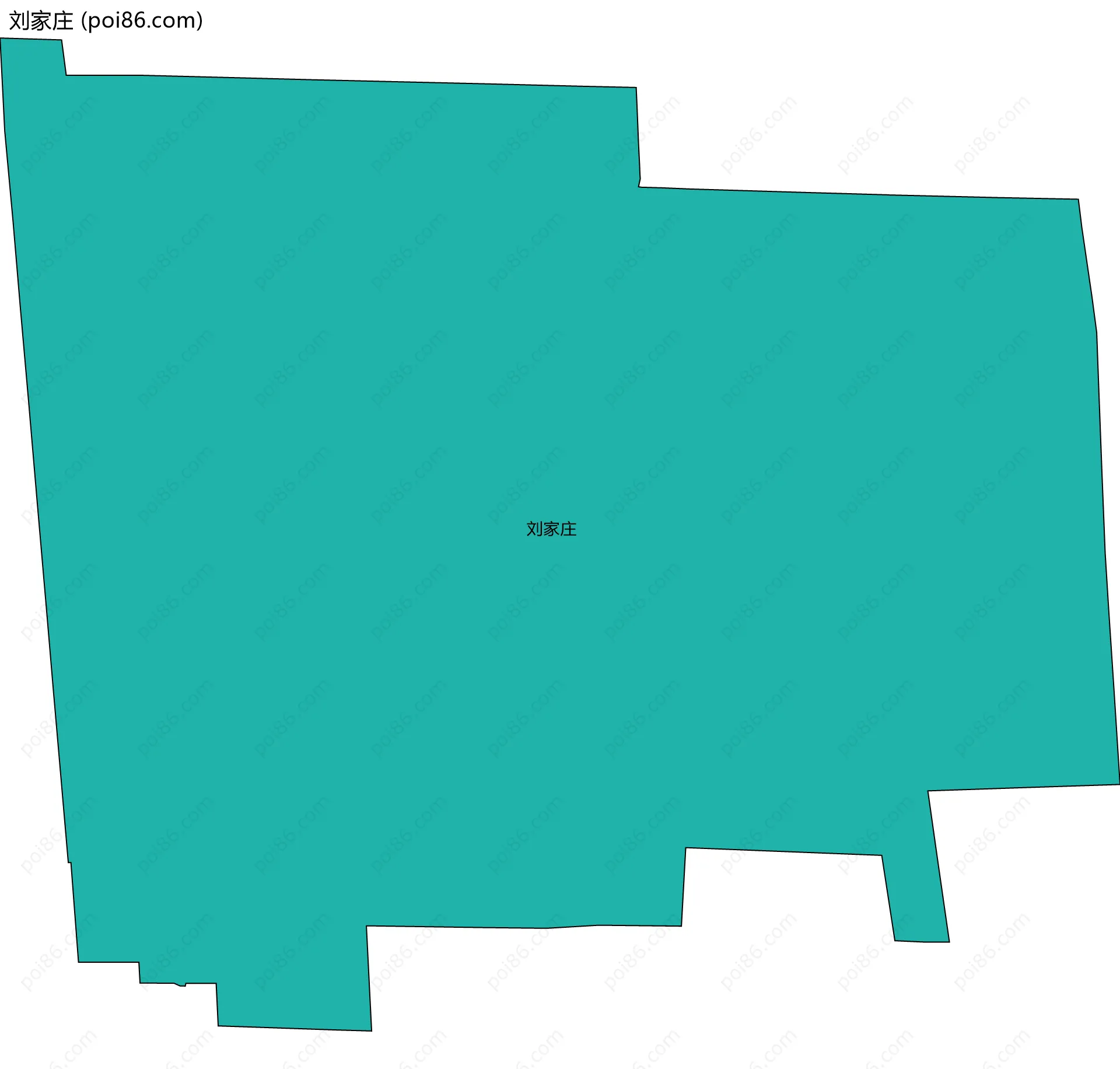刘家庄边界地图