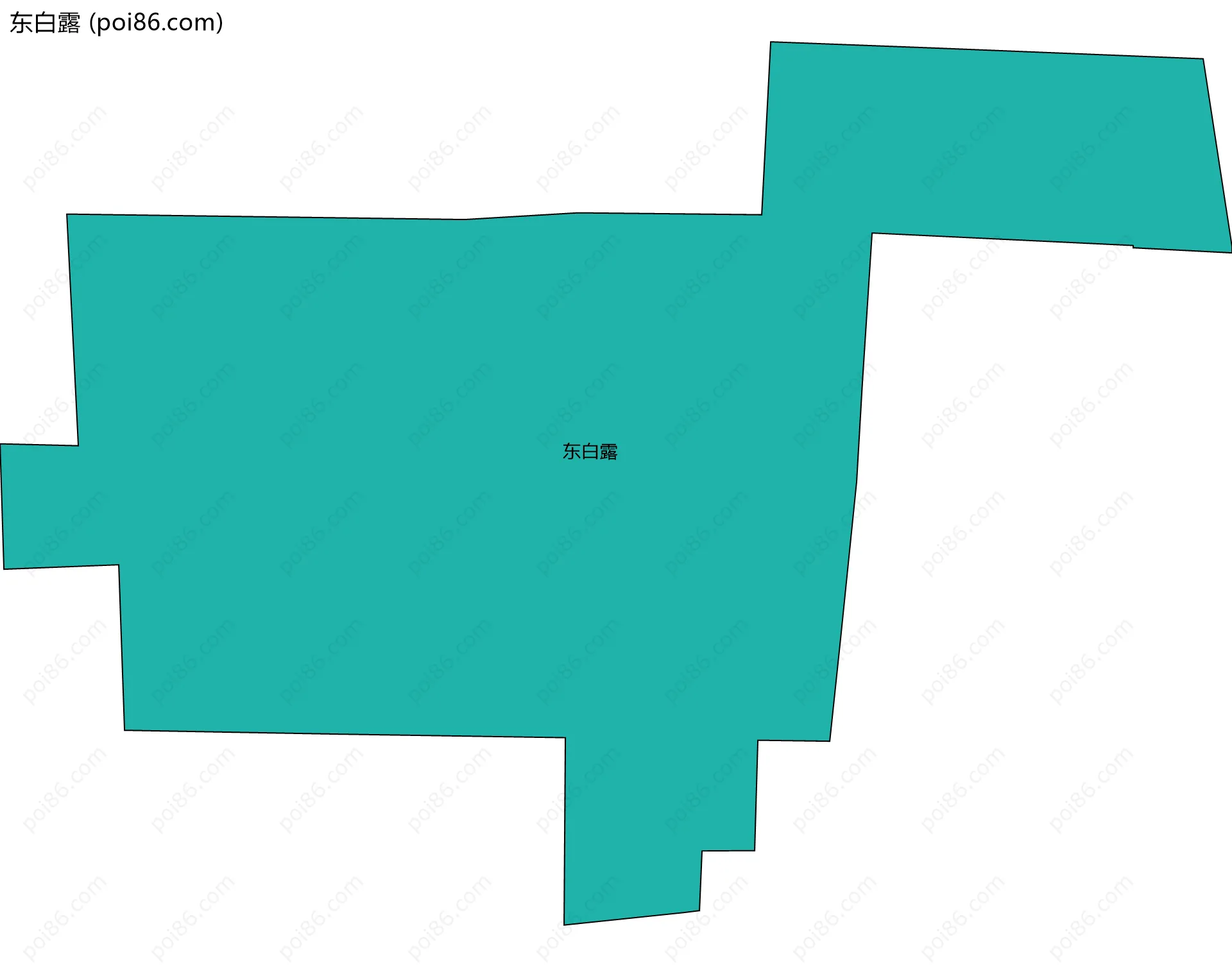 东白露边界地图