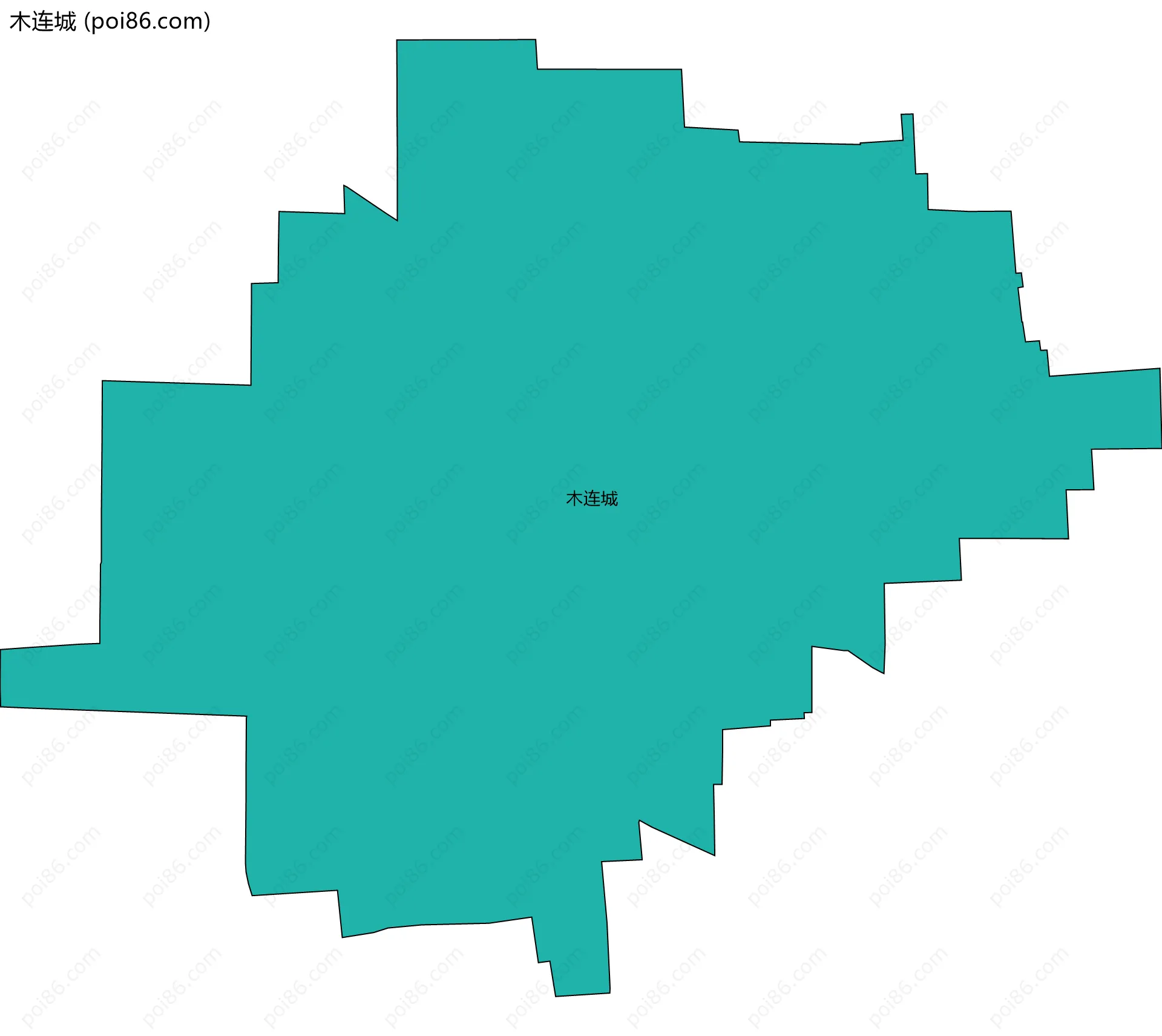 木连城边界地图