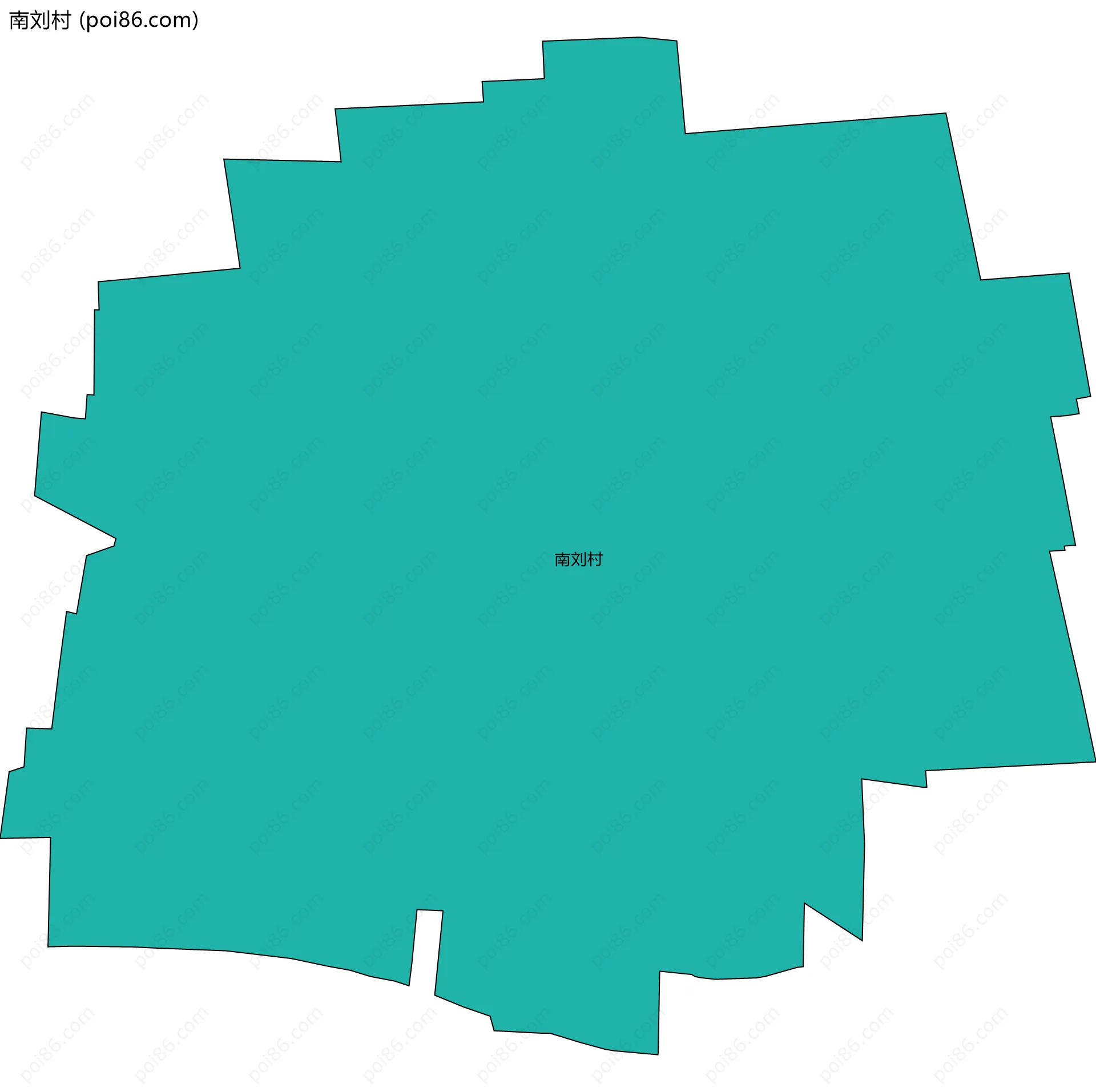 南刘村边界地图