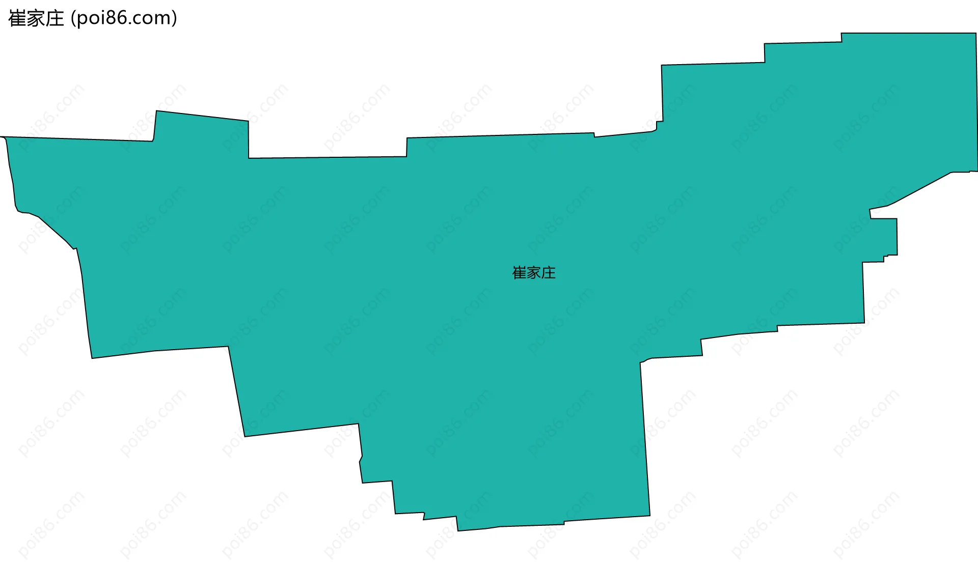 崔家庄边界地图