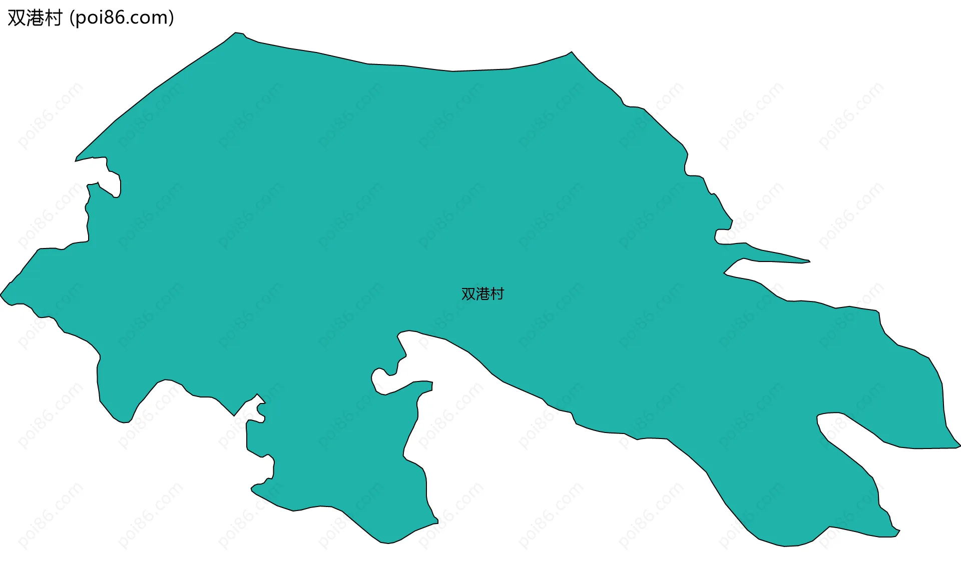 双港村边界地图
