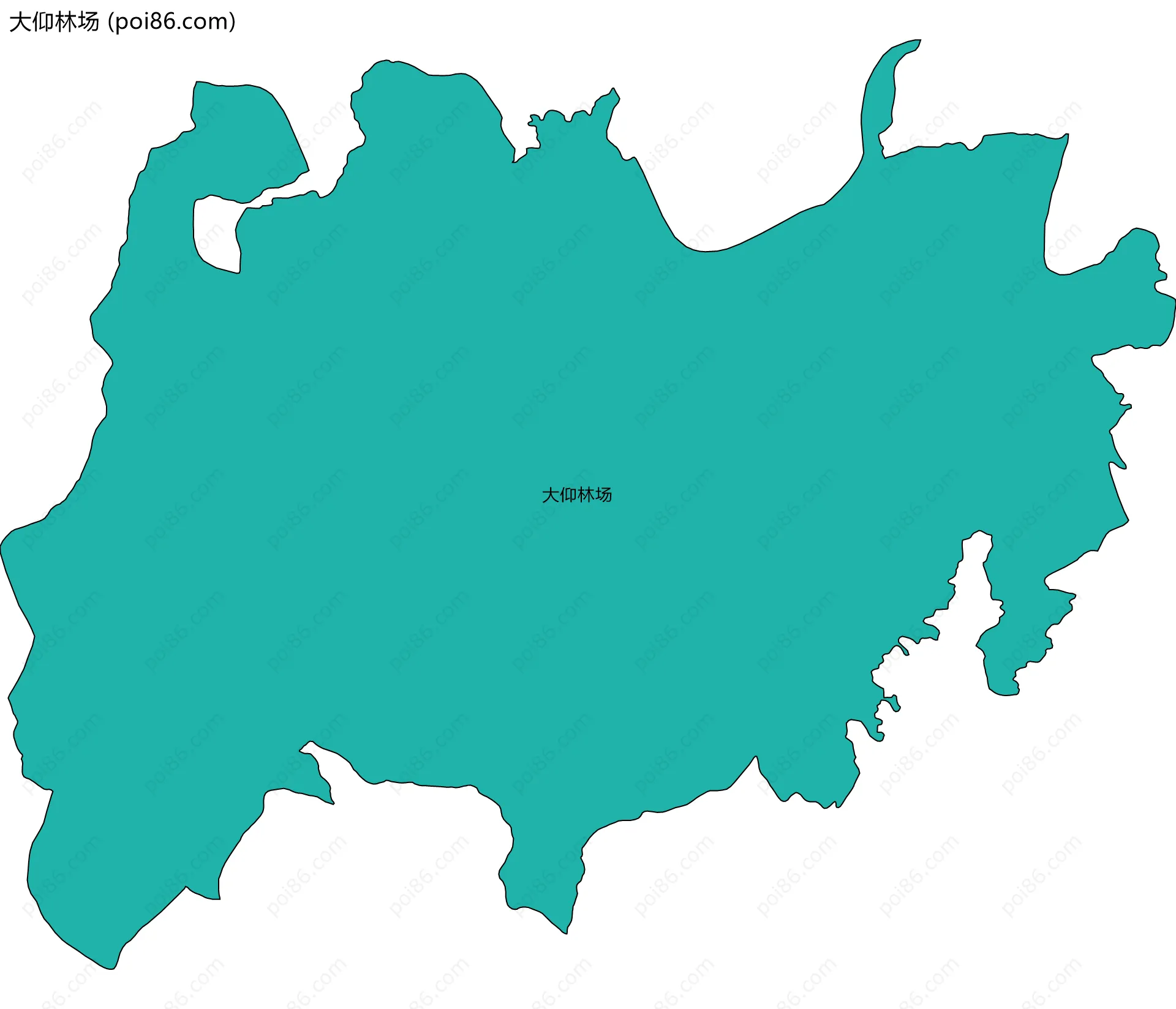大仰林场边界地图