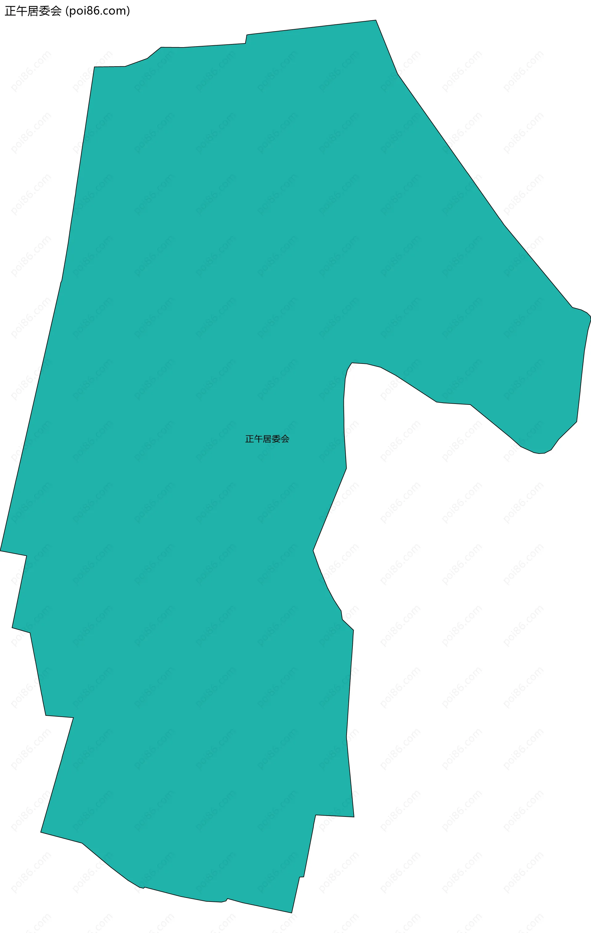 正午居委会边界地图