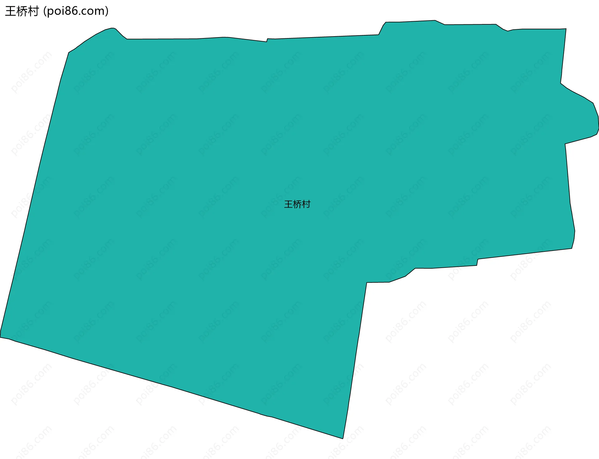 王桥村边界地图