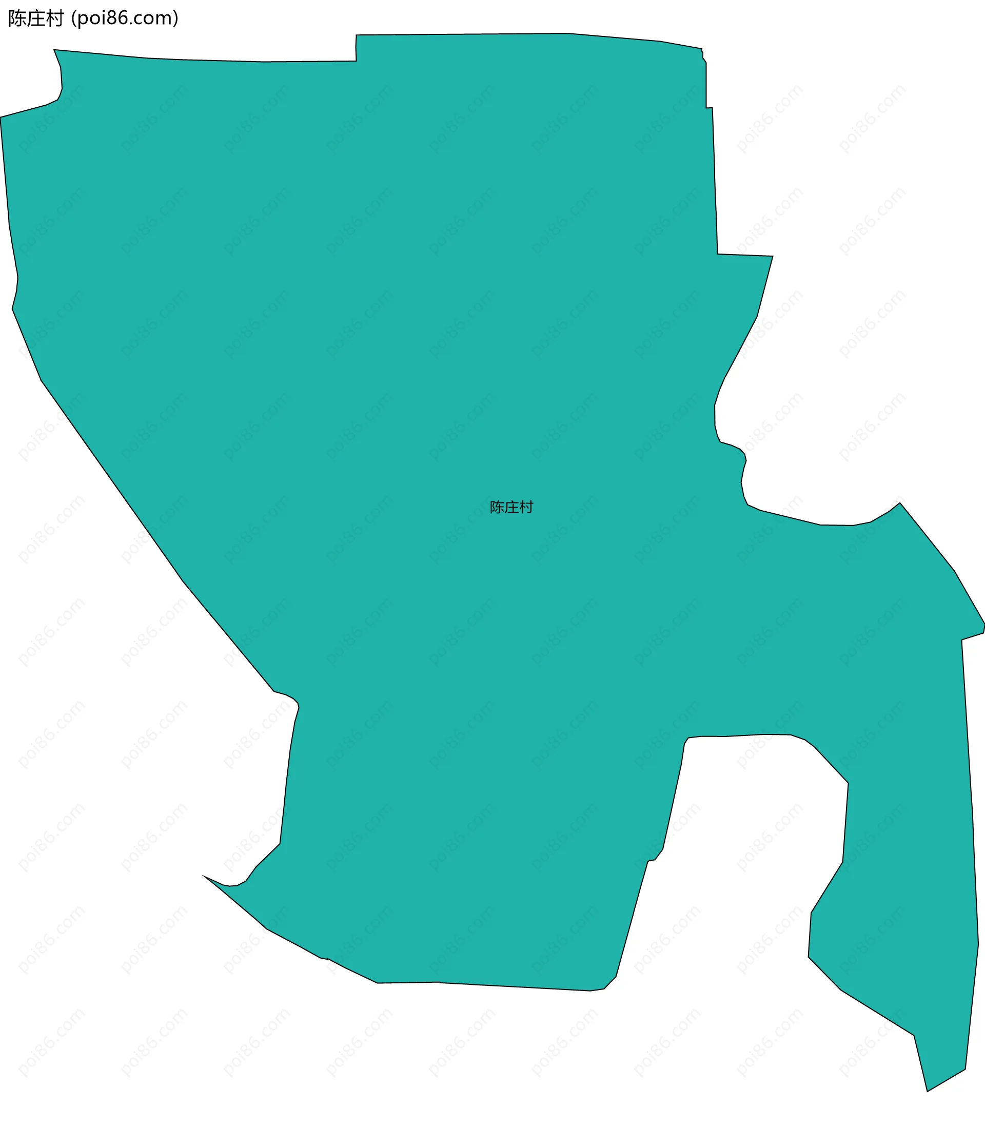 陈庄村边界地图