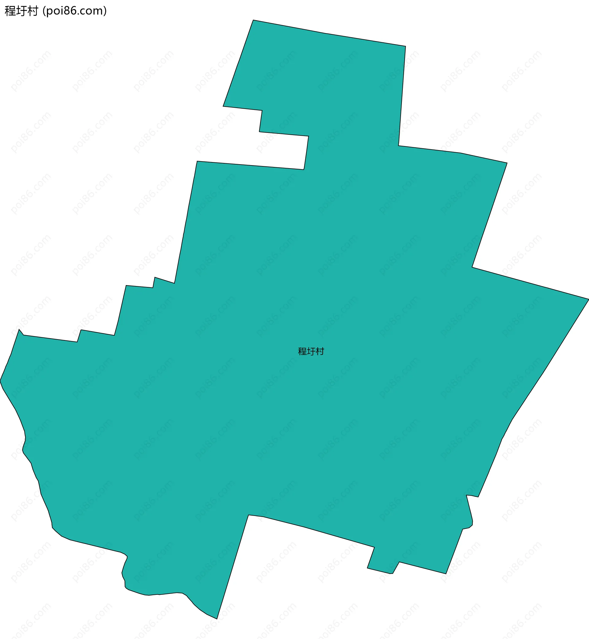 程圩村边界地图