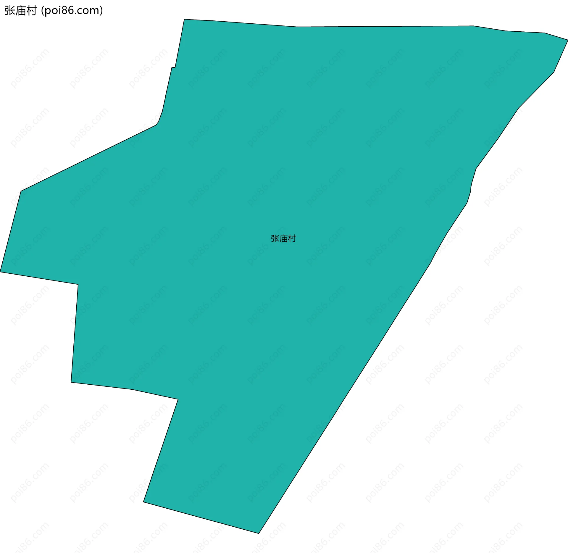 张庙村边界地图