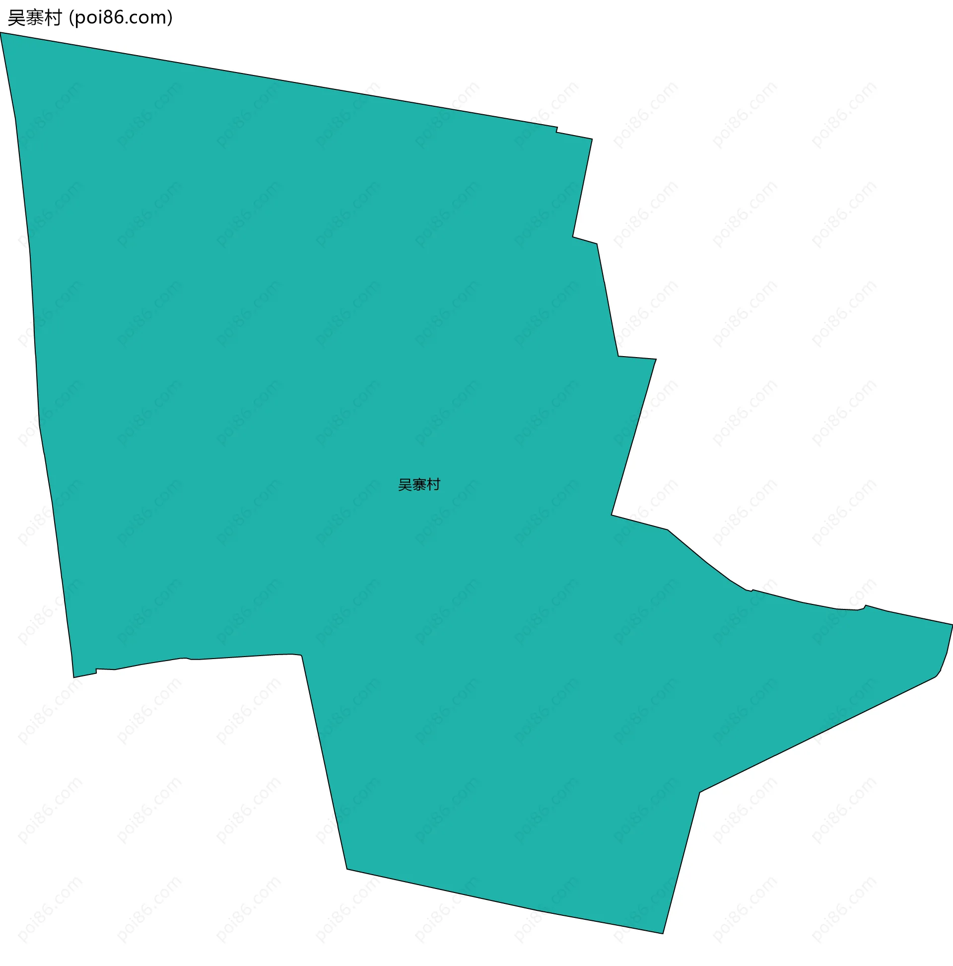 吴寨村边界地图