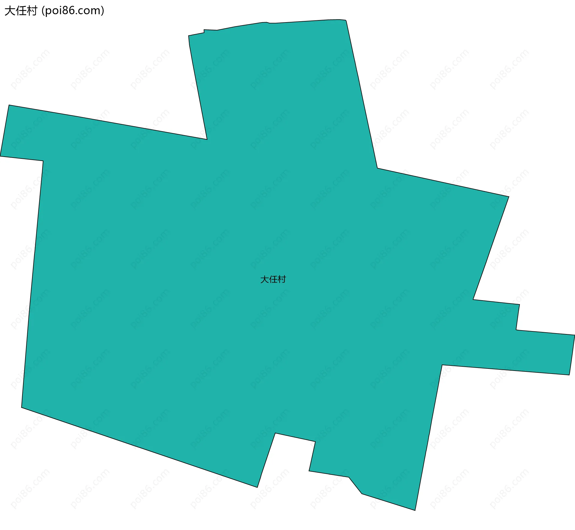 大任村边界地图