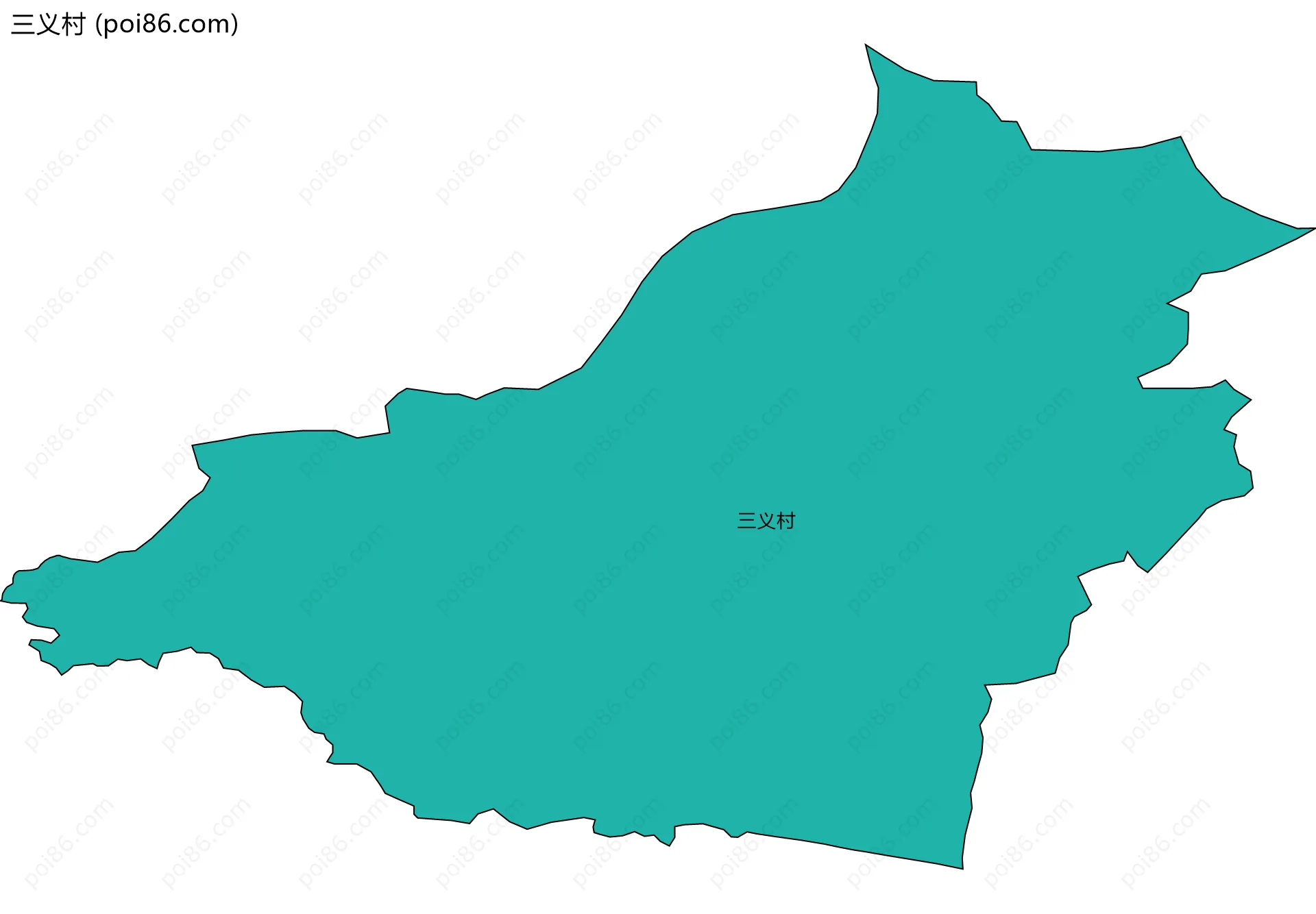三义村边界地图