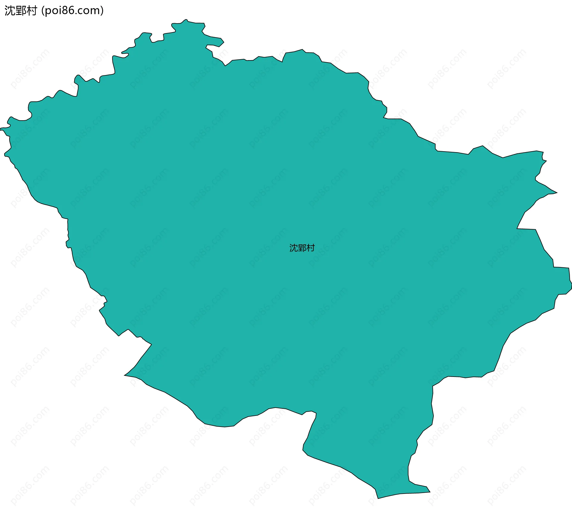 沈郢村边界地图