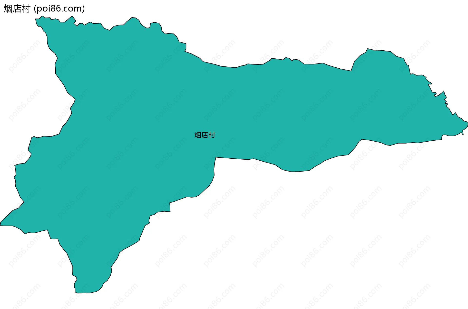 烟店村边界地图