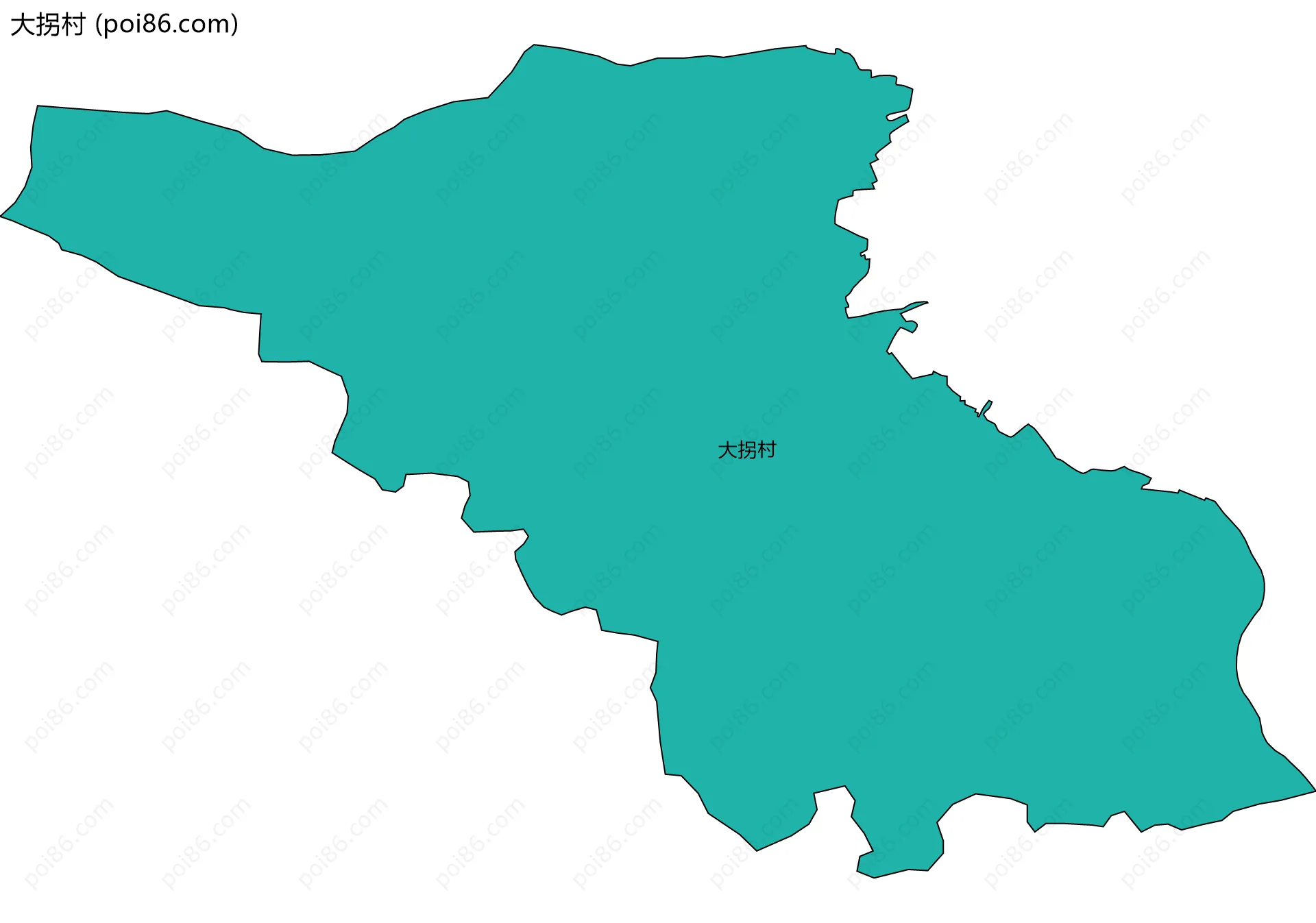 大拐村边界地图