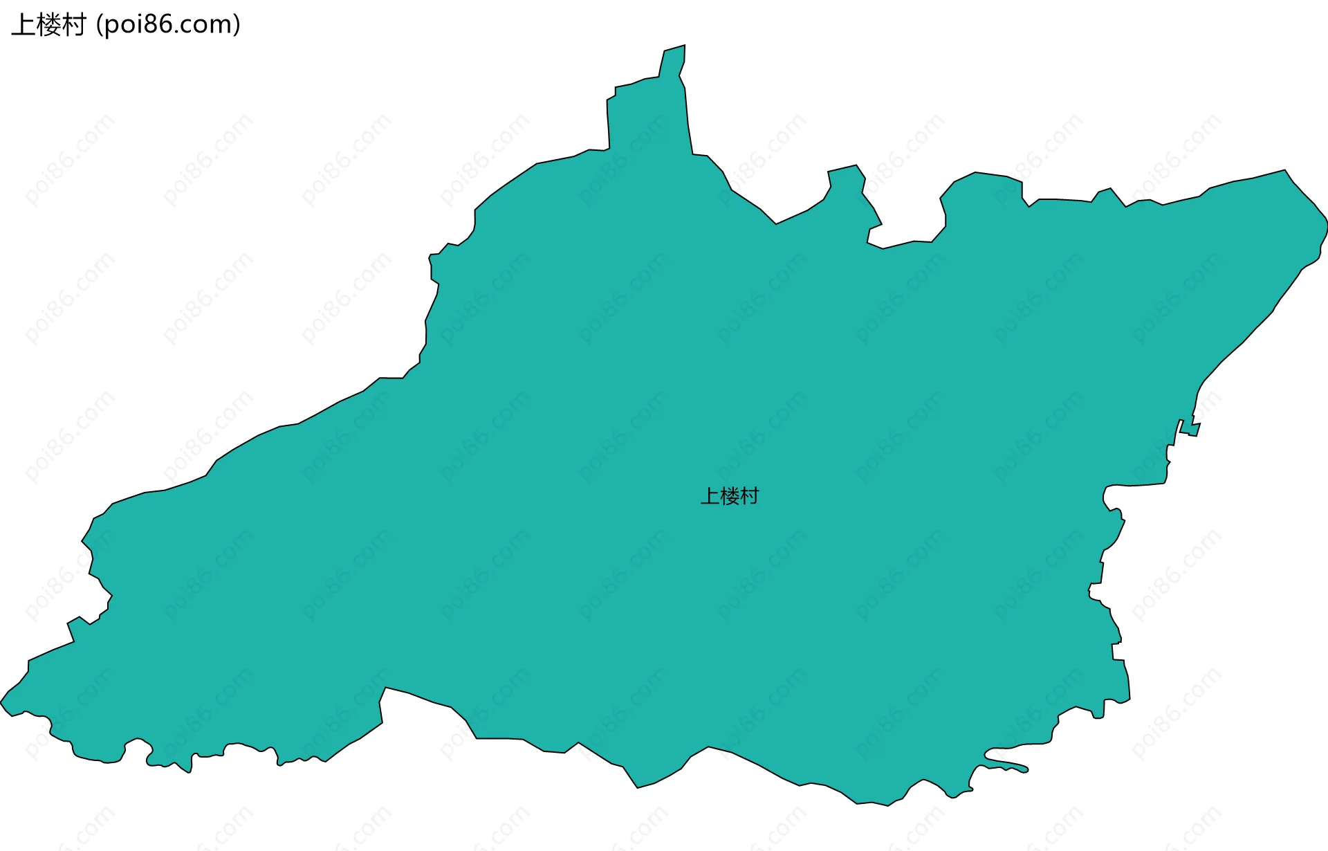 上楼村边界地图
