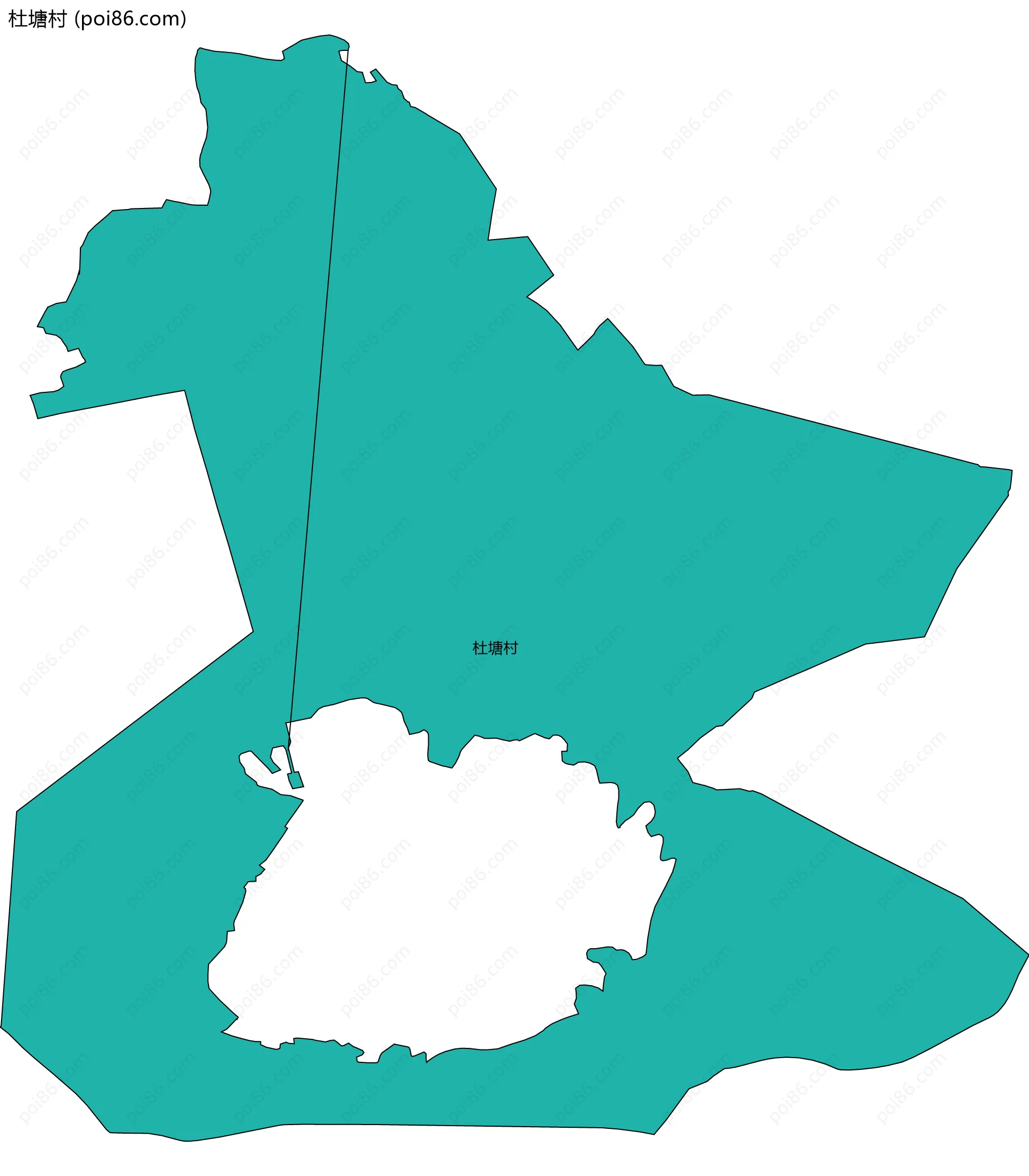 杜塘村边界地图