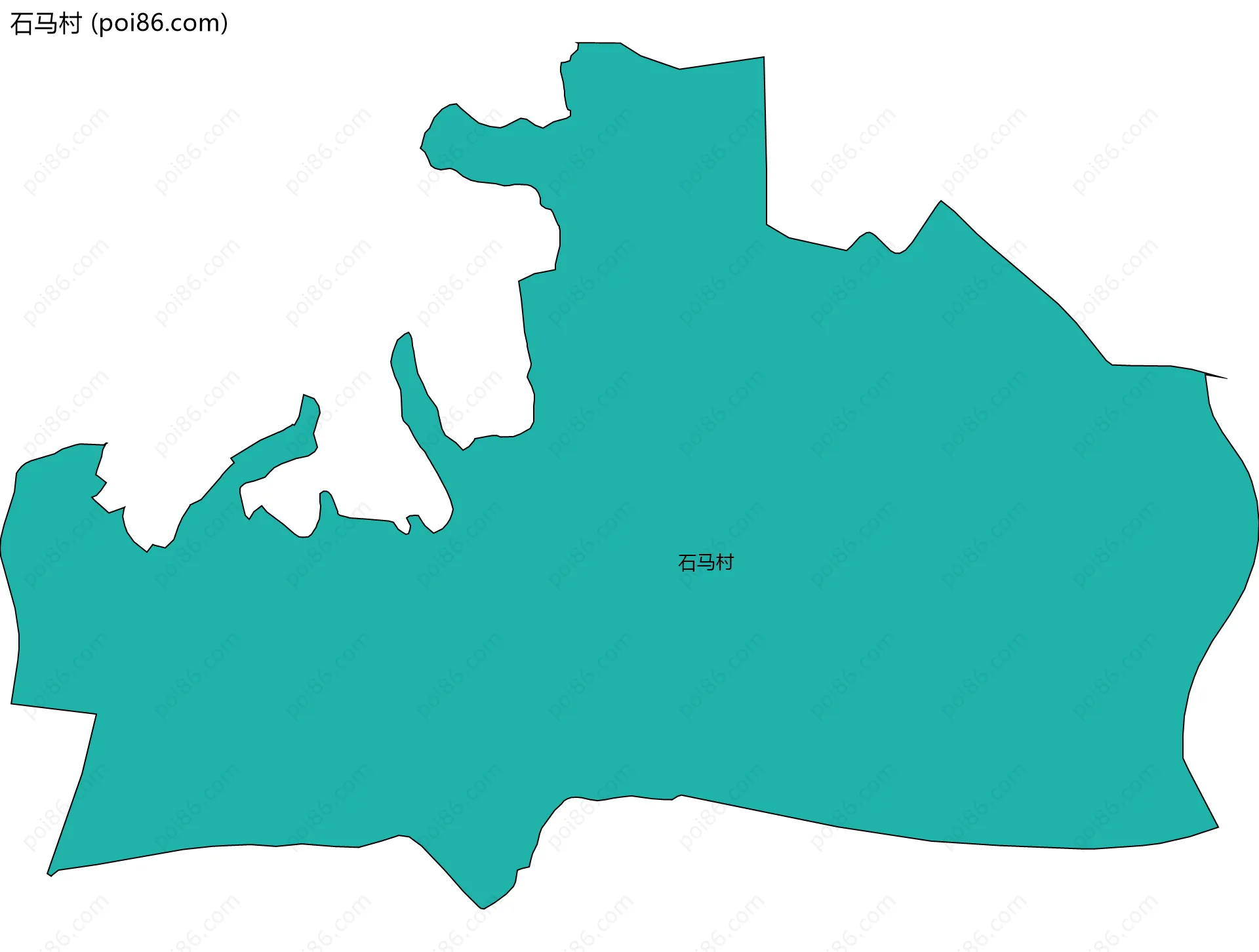 石马村边界地图