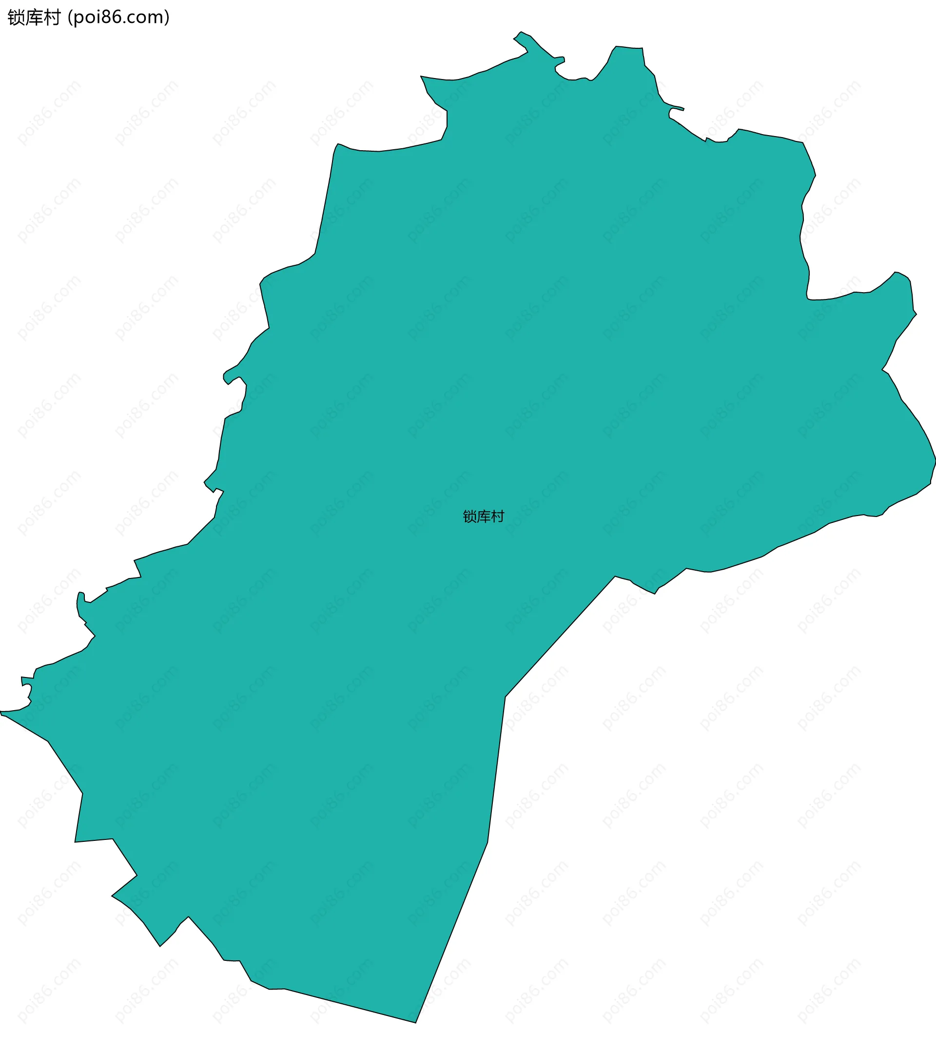 锁库村边界地图