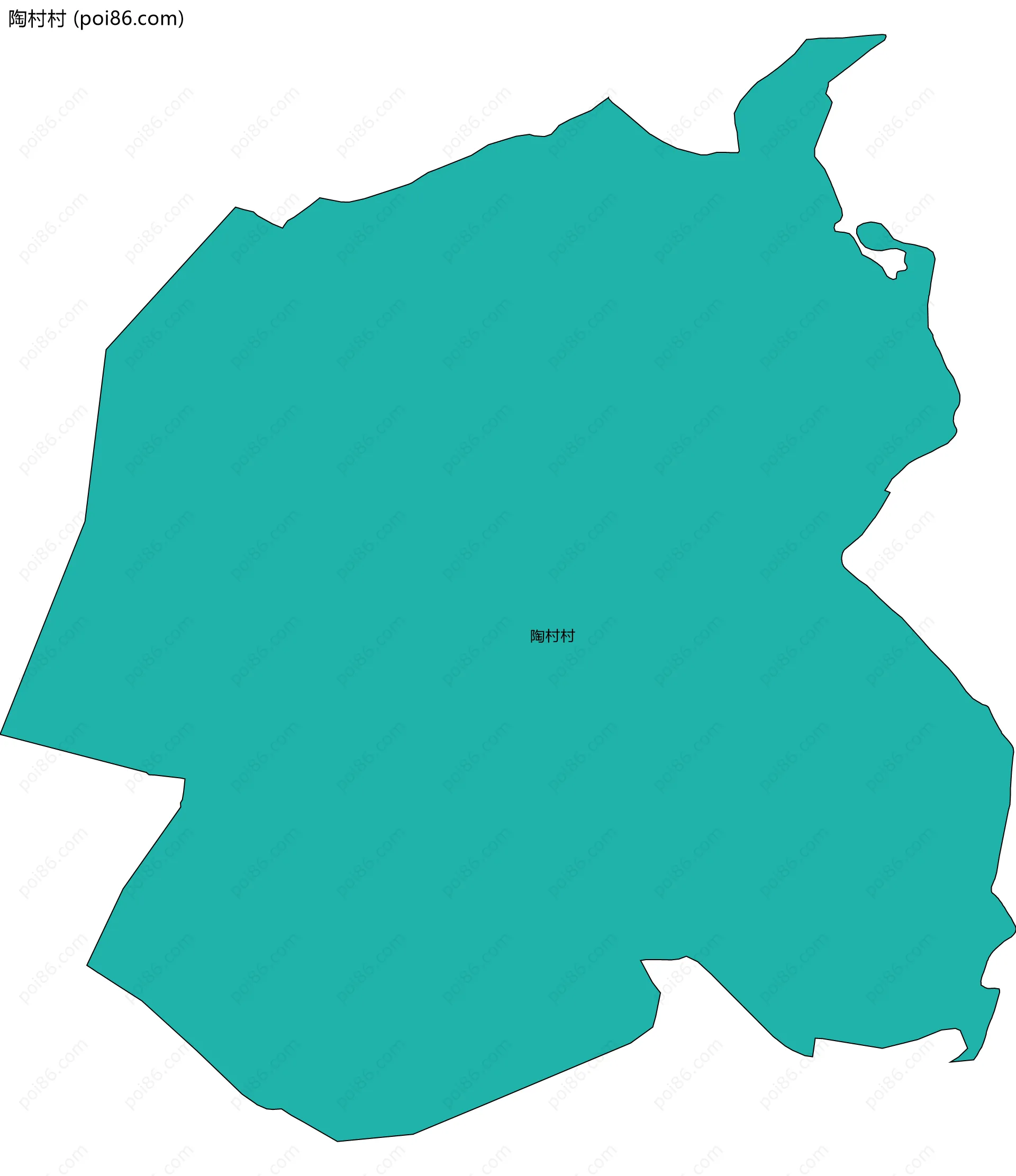 陶村村边界地图