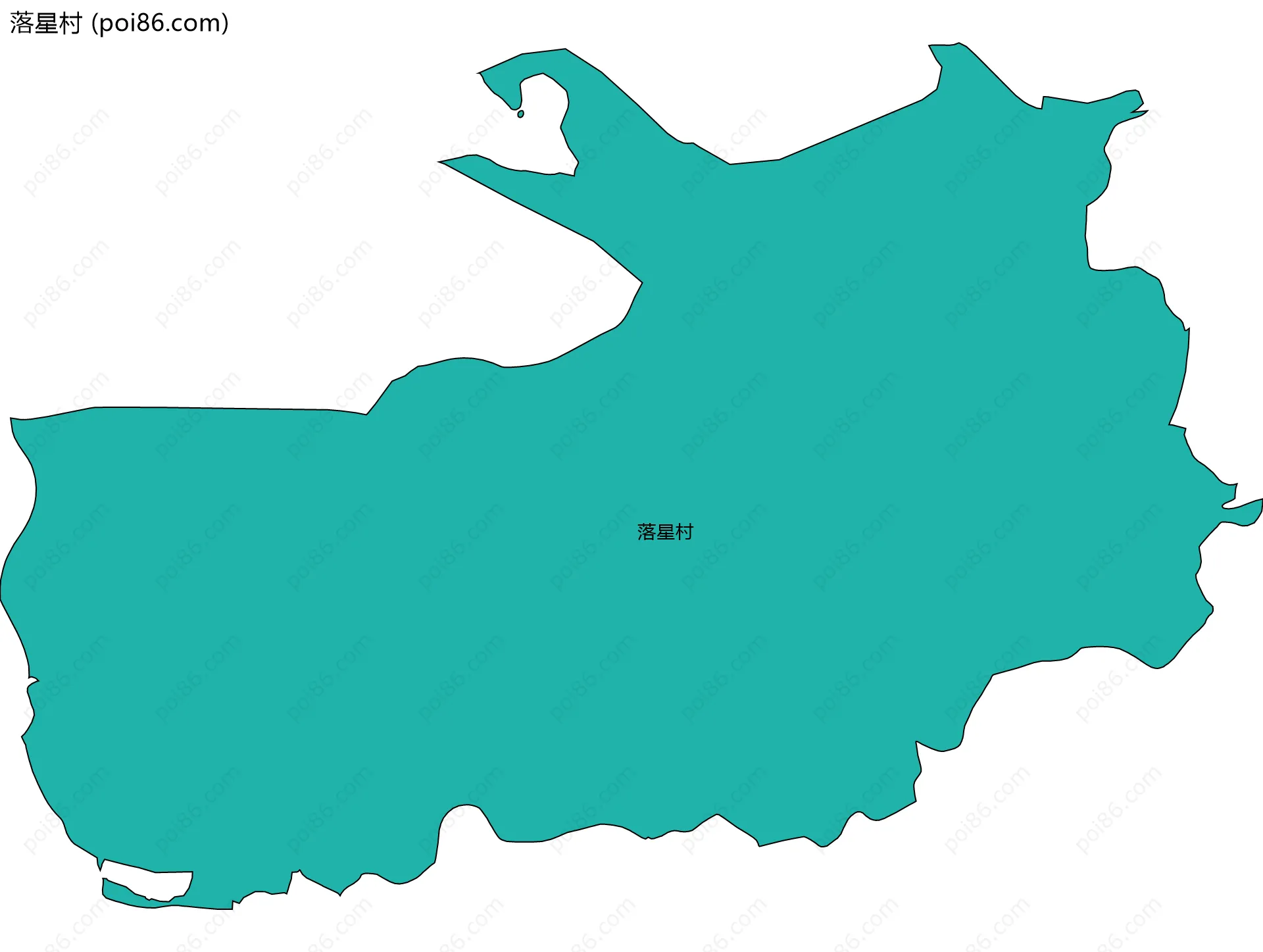 落星村边界地图