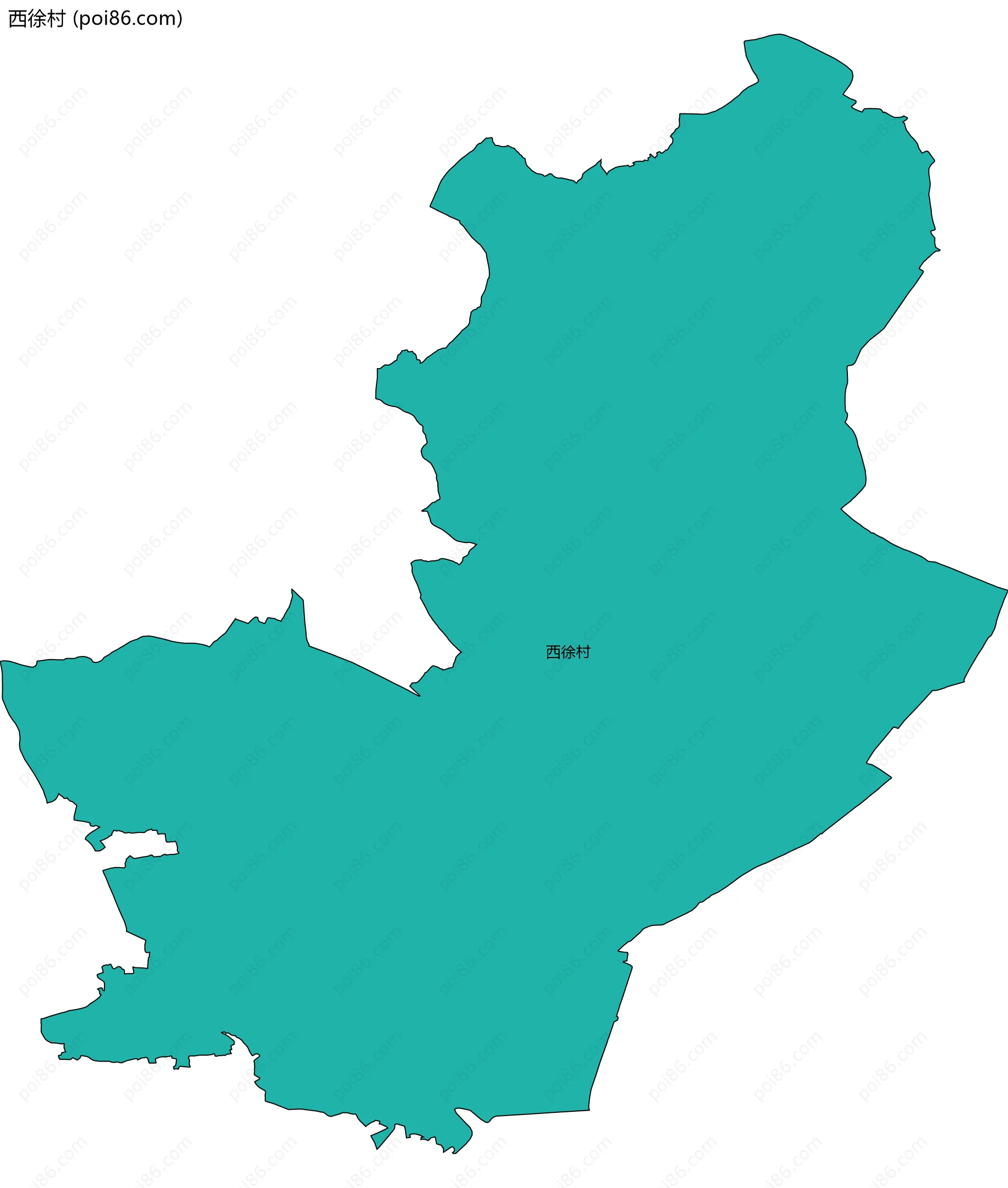 西徐村边界地图