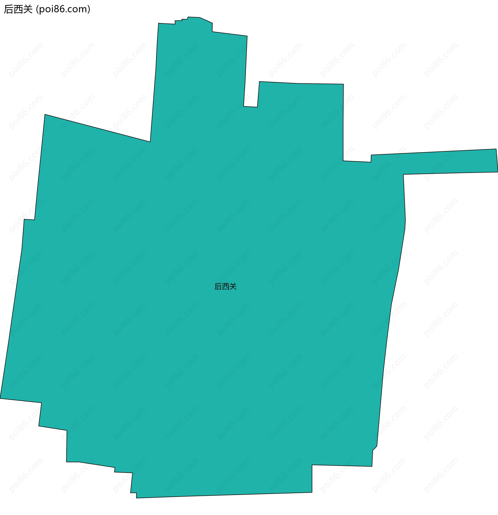 后西关边界地图