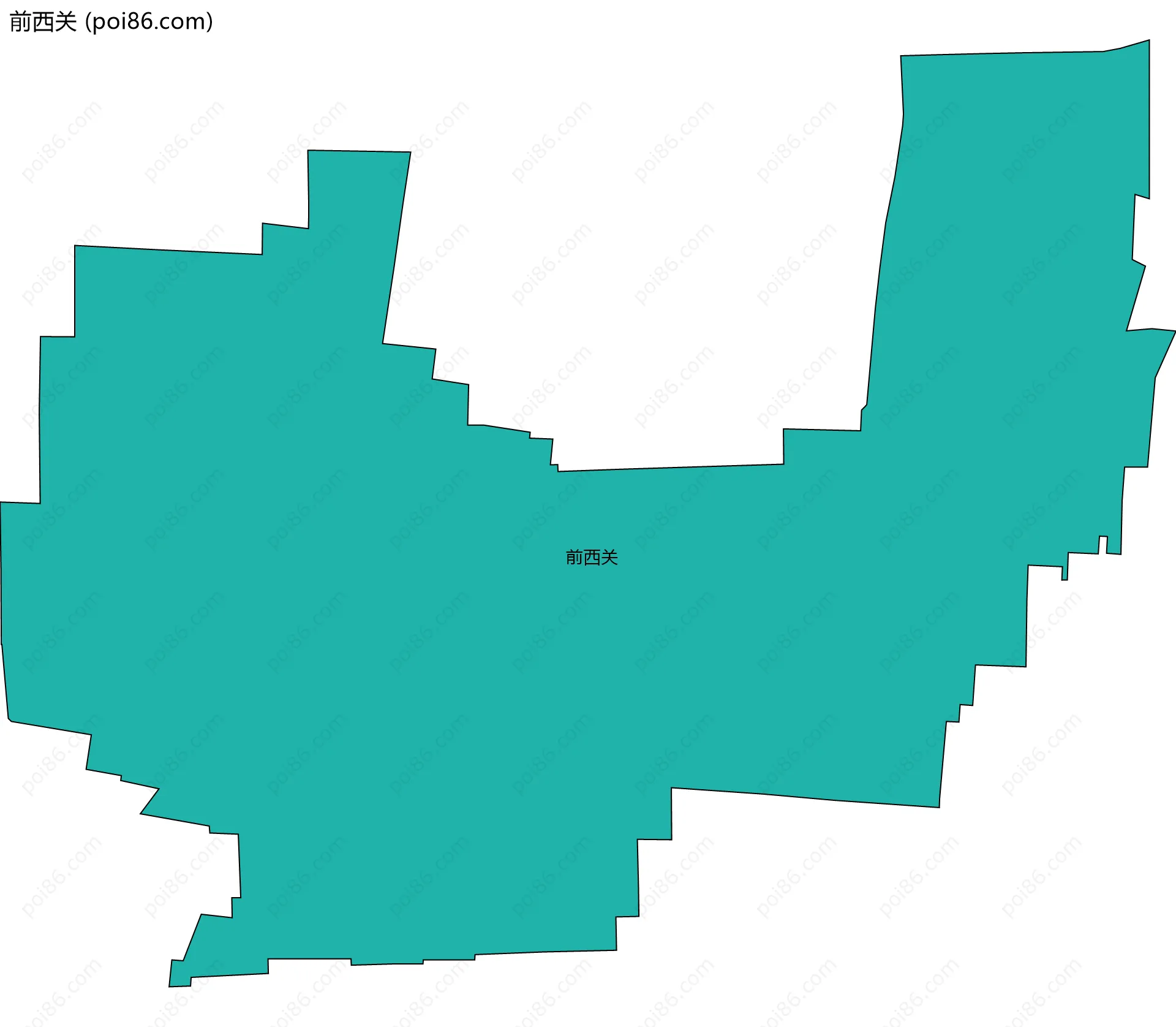 前西关边界地图