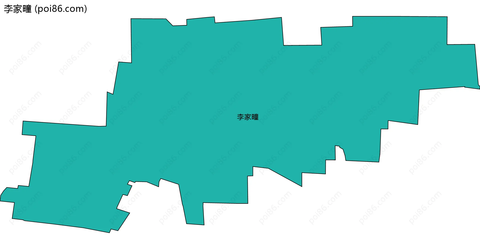 李家疃边界地图