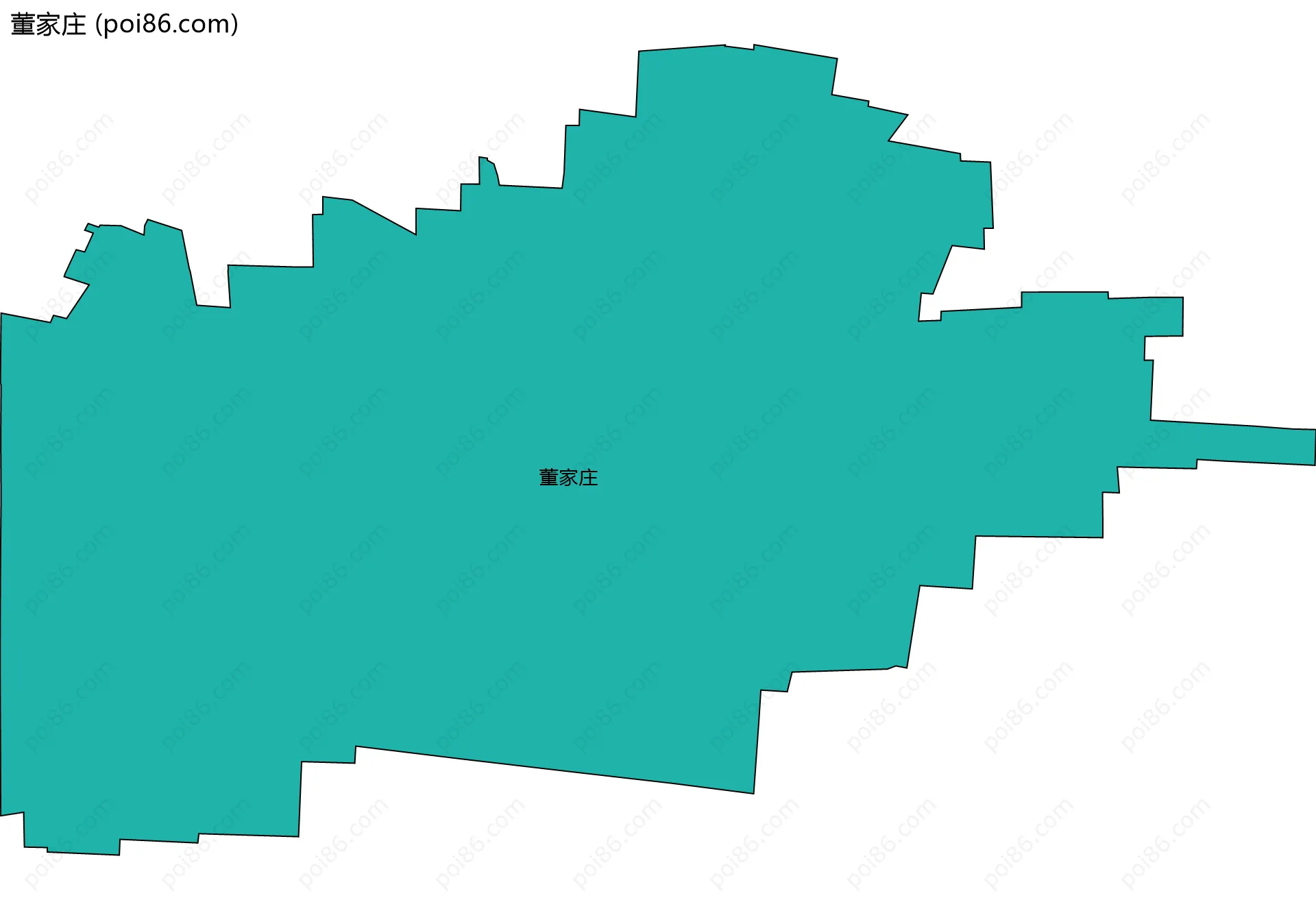 董家庄边界地图