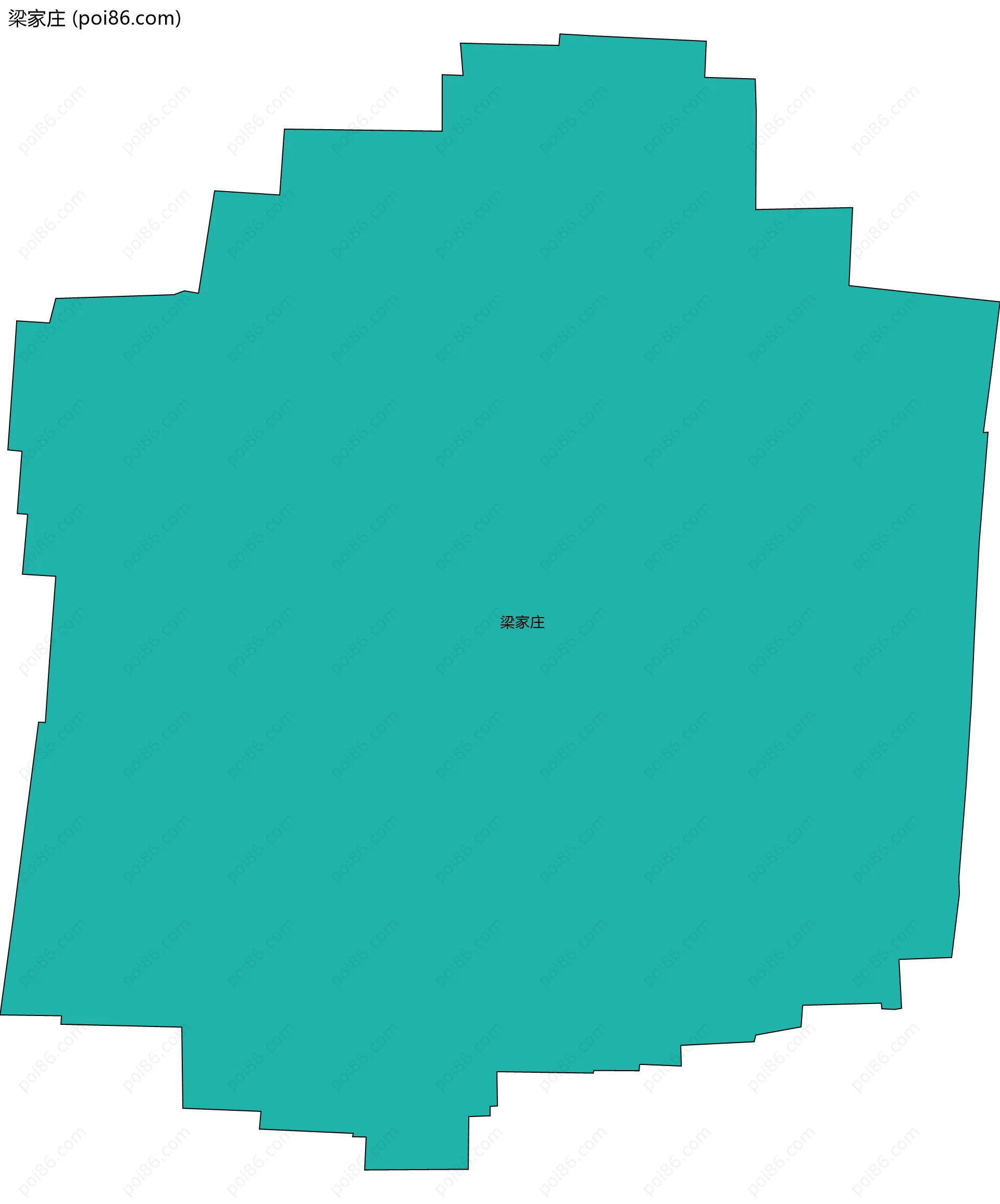 梁家庄边界地图