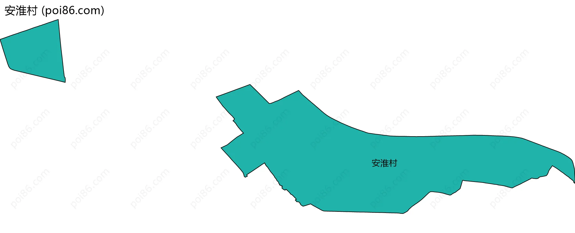 安淮村边界地图