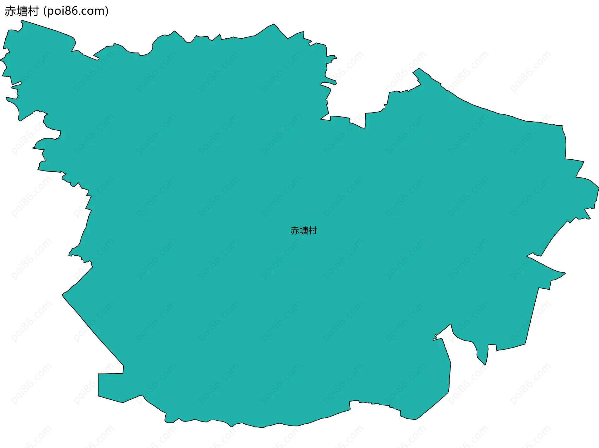 赤塘村边界地图
